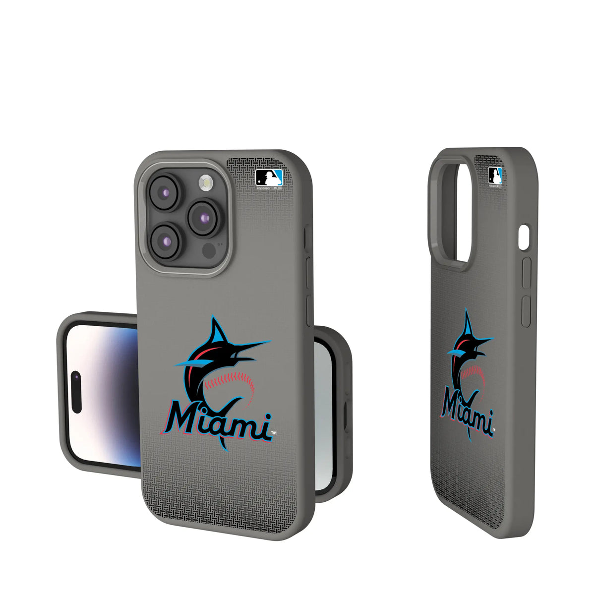 Miami Marlins Linen iPhone Soft Touch Phone Case for Apple iPhone