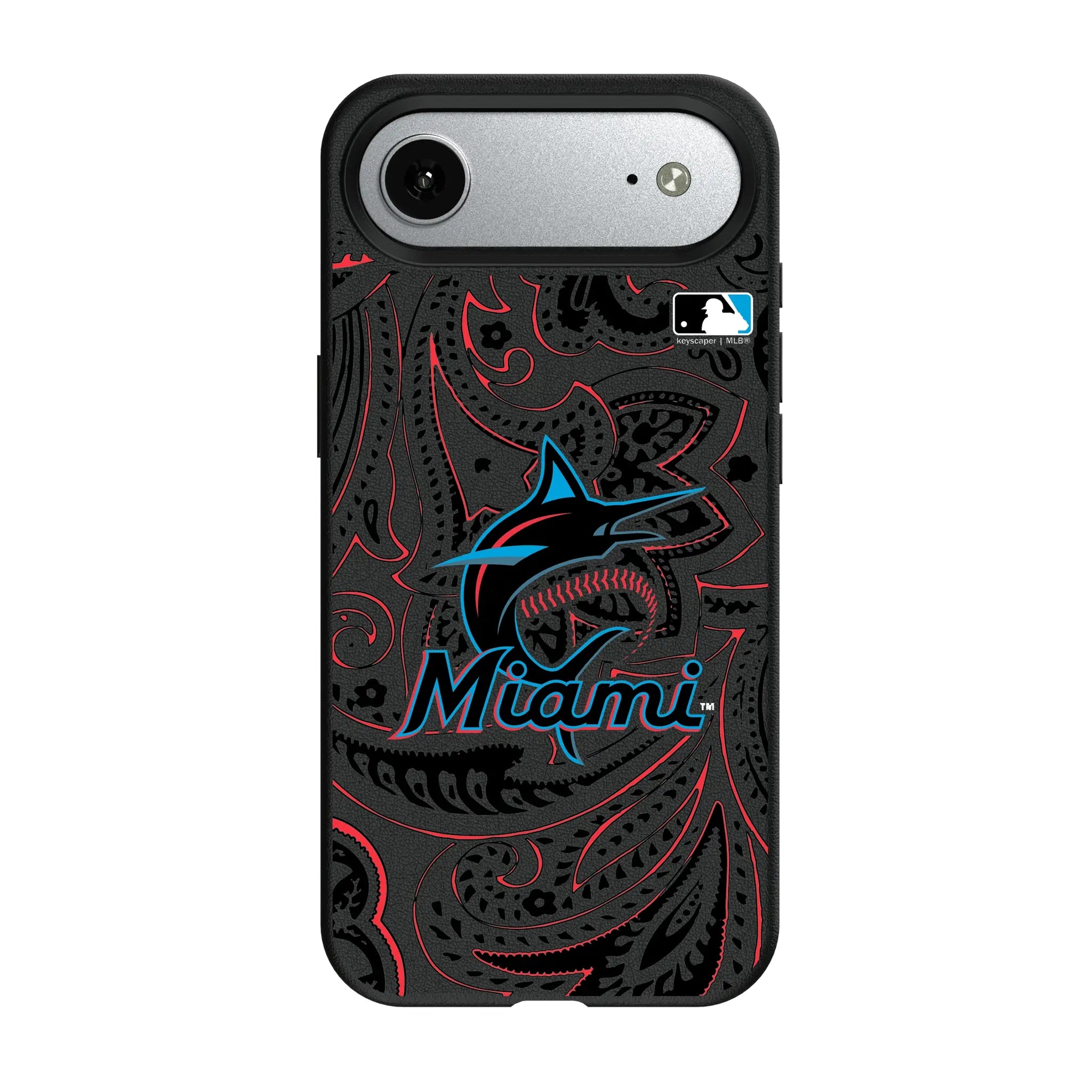 Miami Marlins Paisley iPhone MagSafe Compatible Phone Case for Apple iPhone#Device_iPhone Air