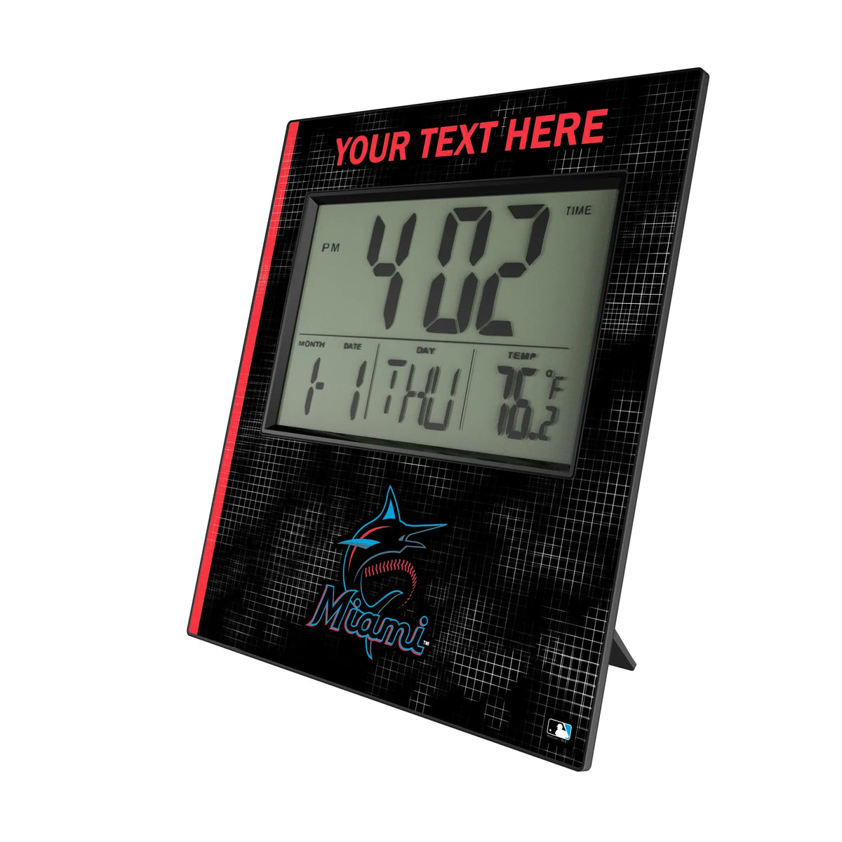 Miami Marlins Personalized Hatch Wall Clock