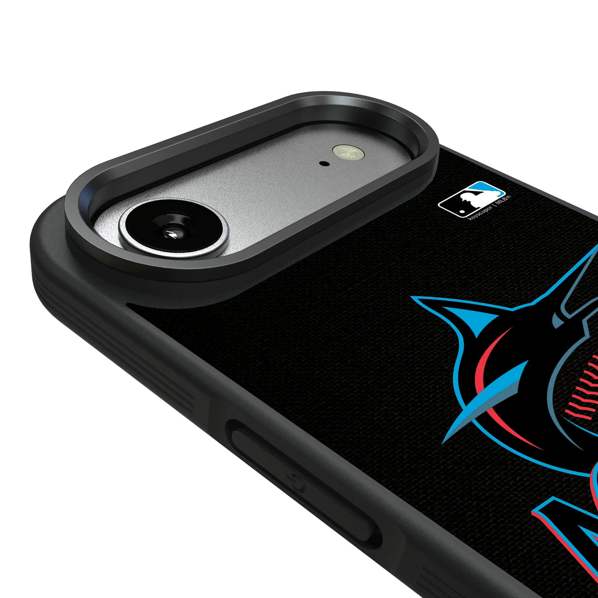 Miami Marlins Personalized Stripe iPhone Bump Phone Case for Apple iPhone - Detail#Device_iPhone Air