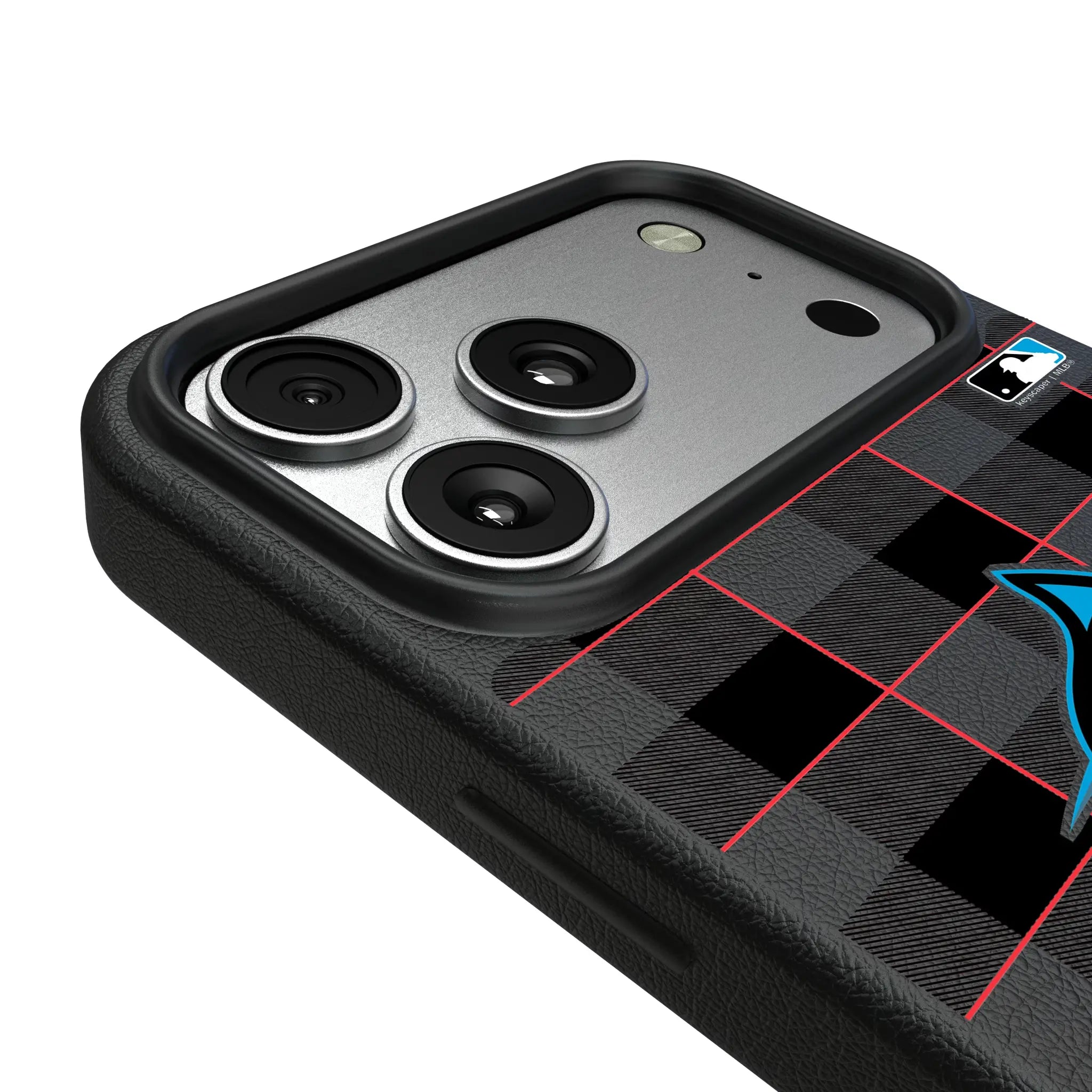 Miami Marlins Plaid iPhone MagSafe Compatible Phone Case for Apple iPhone - Detail#Device_iPhone 17 Pro Max
