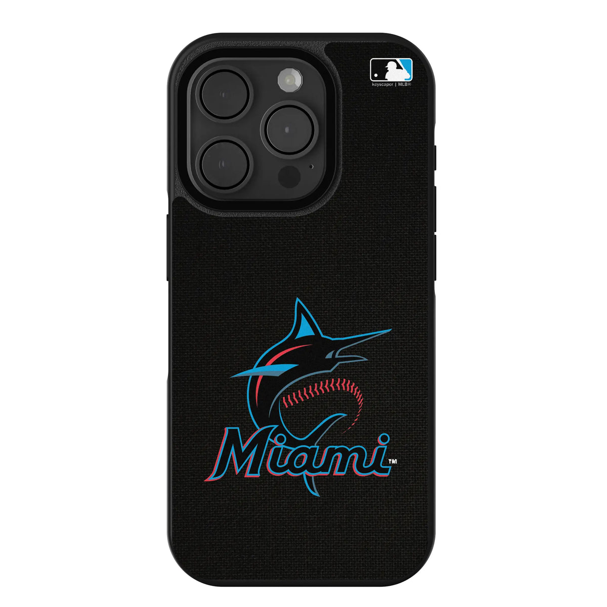 Miami Marlins Solid iPhone Bump Phone Case for Apple iPhone