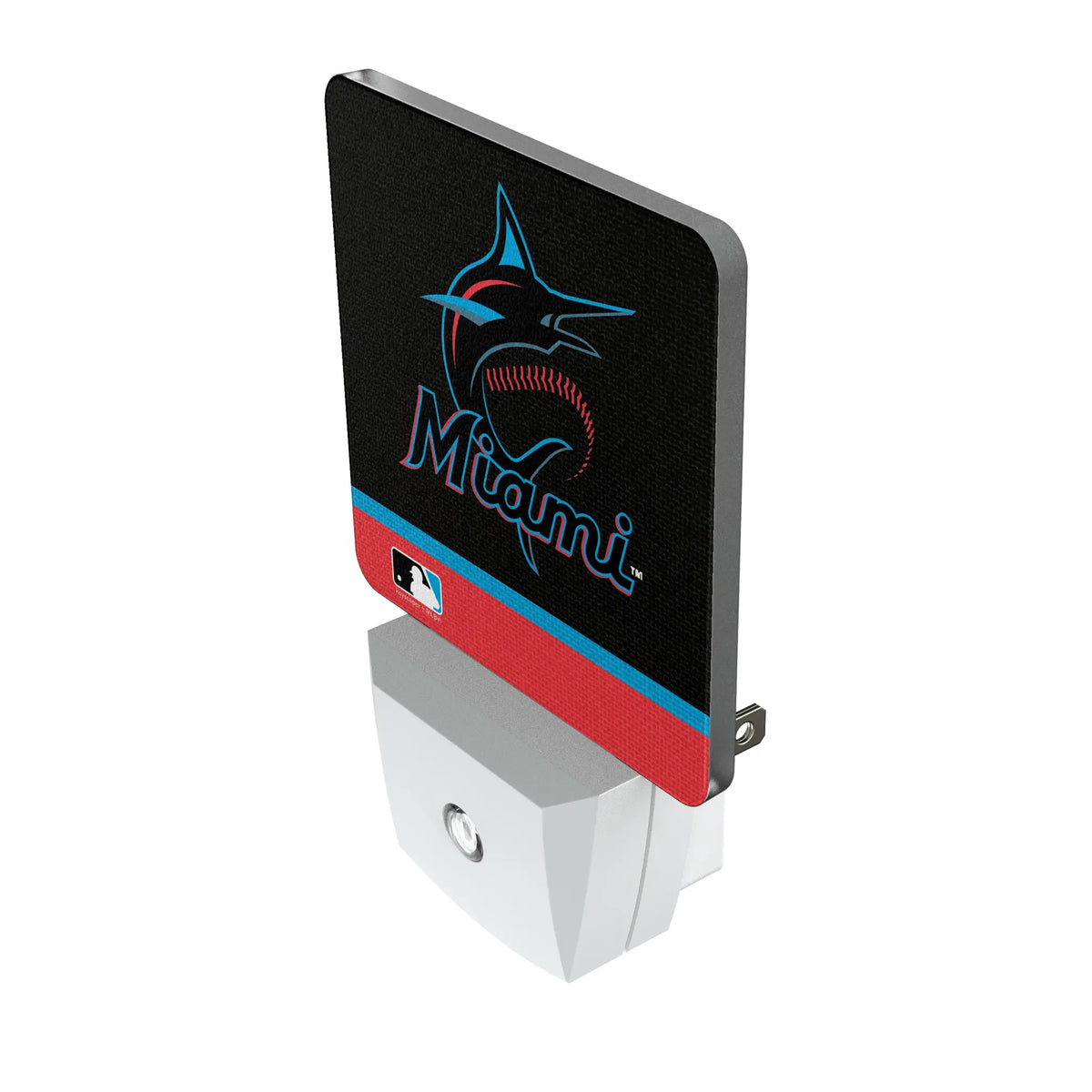 Miami Marlins Stripe Night Light 2-Pack - Isometric View