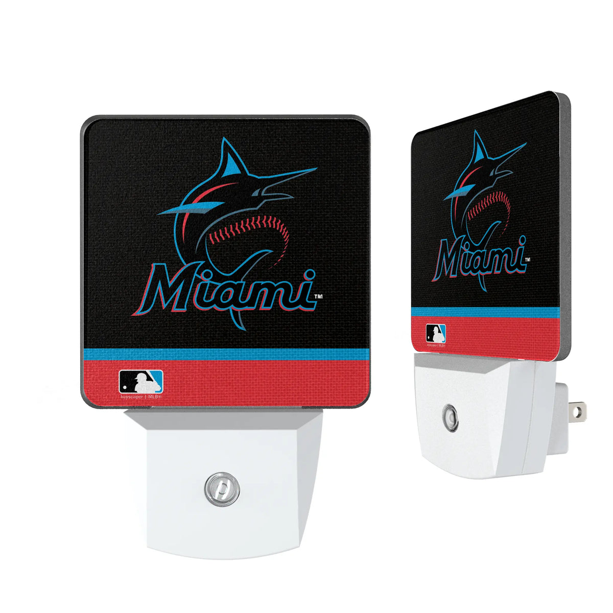 Miami Marlins Stripe Night Light 2-Pack