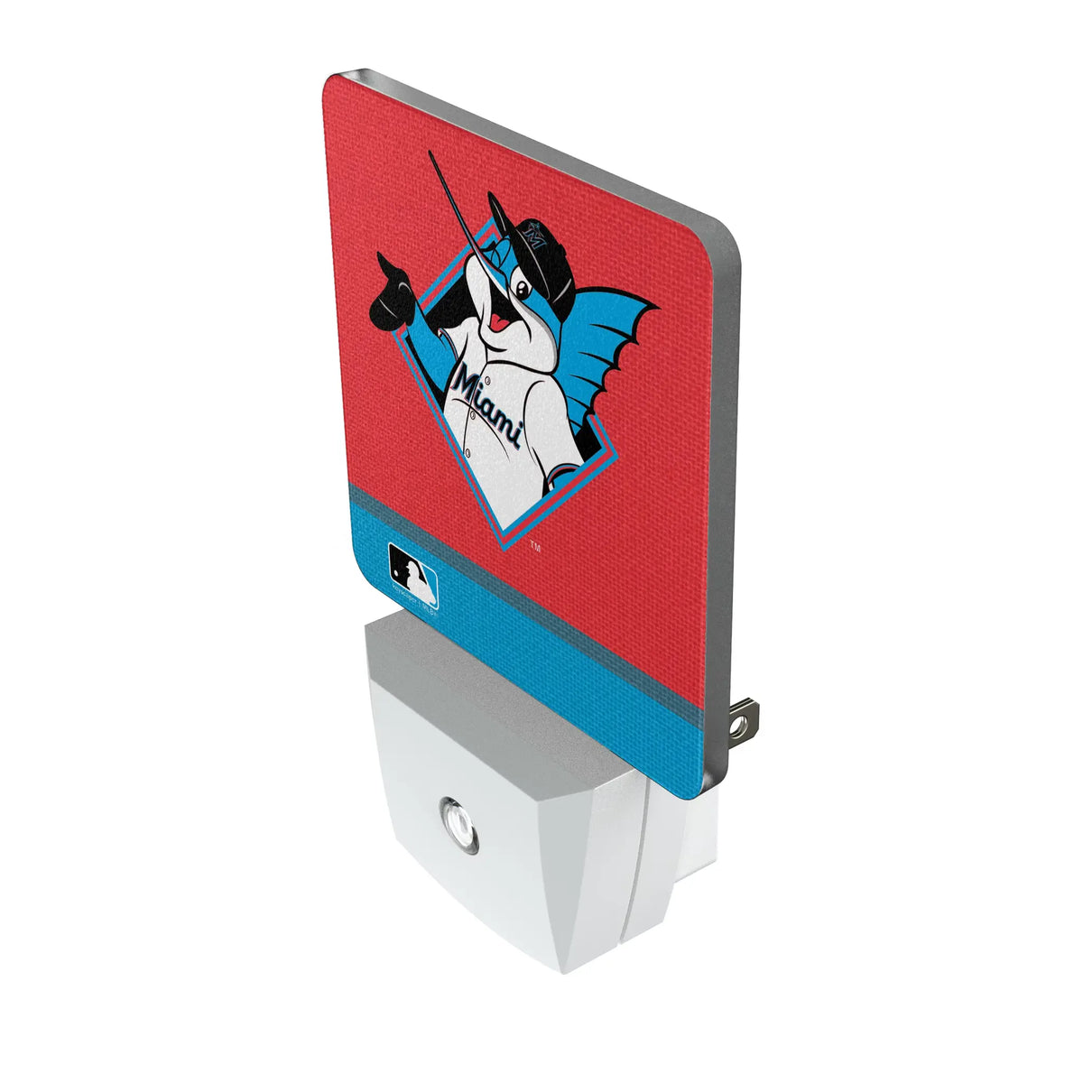 Miami Marlins Stripe Night Light 2-Pack - Isometric View