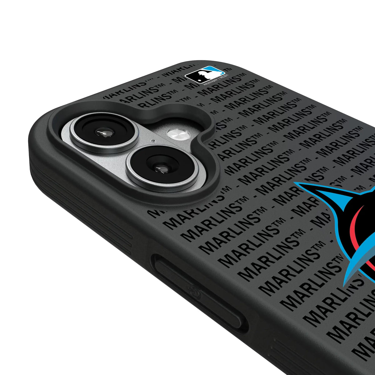 Miami Marlins Text Backdrop iPhone Bump Phone Case for Apple iPhone - Detail#Device_iPhone 17