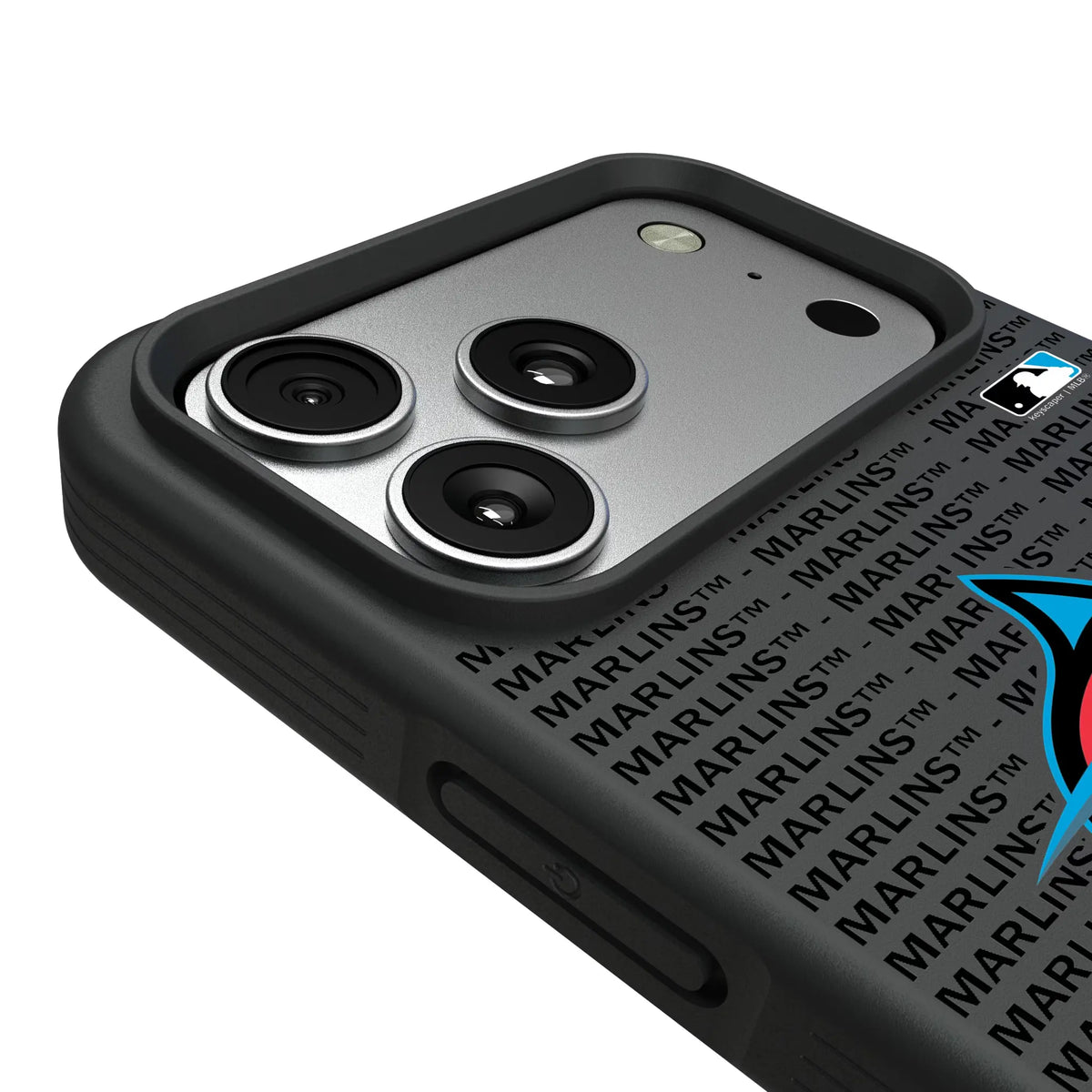 Miami Marlins Text Backdrop iPhone Bump Phone Case for Apple iPhone - Detail#Device_iPhone 17 Pro Max