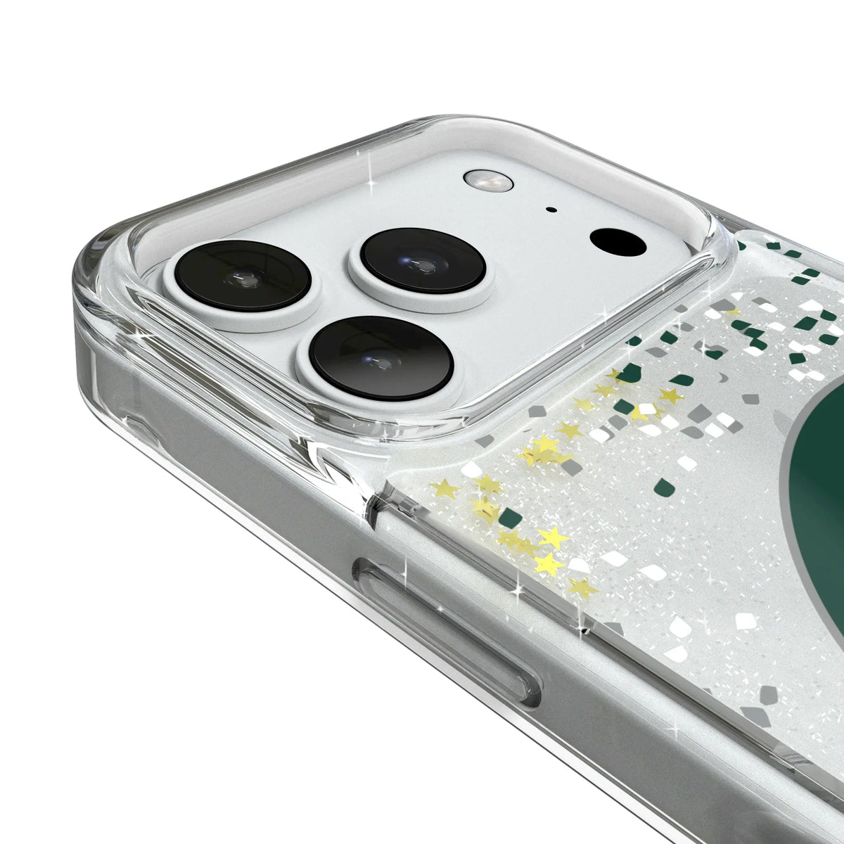 Michigan State University Spartans Confetti iPhone Glitter Phone Case for Apple iPhone - Detail#Device_iPhone 18 Pro