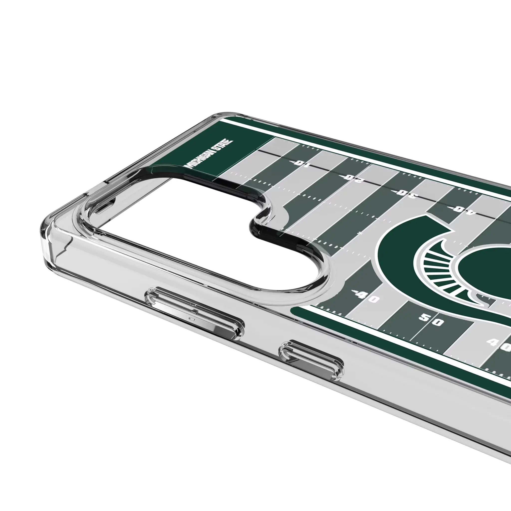 Michigan State University Spartans Field Galaxy Clear Phone Case for Samsung Galaxy - Detail#Device_Galaxy S25 Ultra