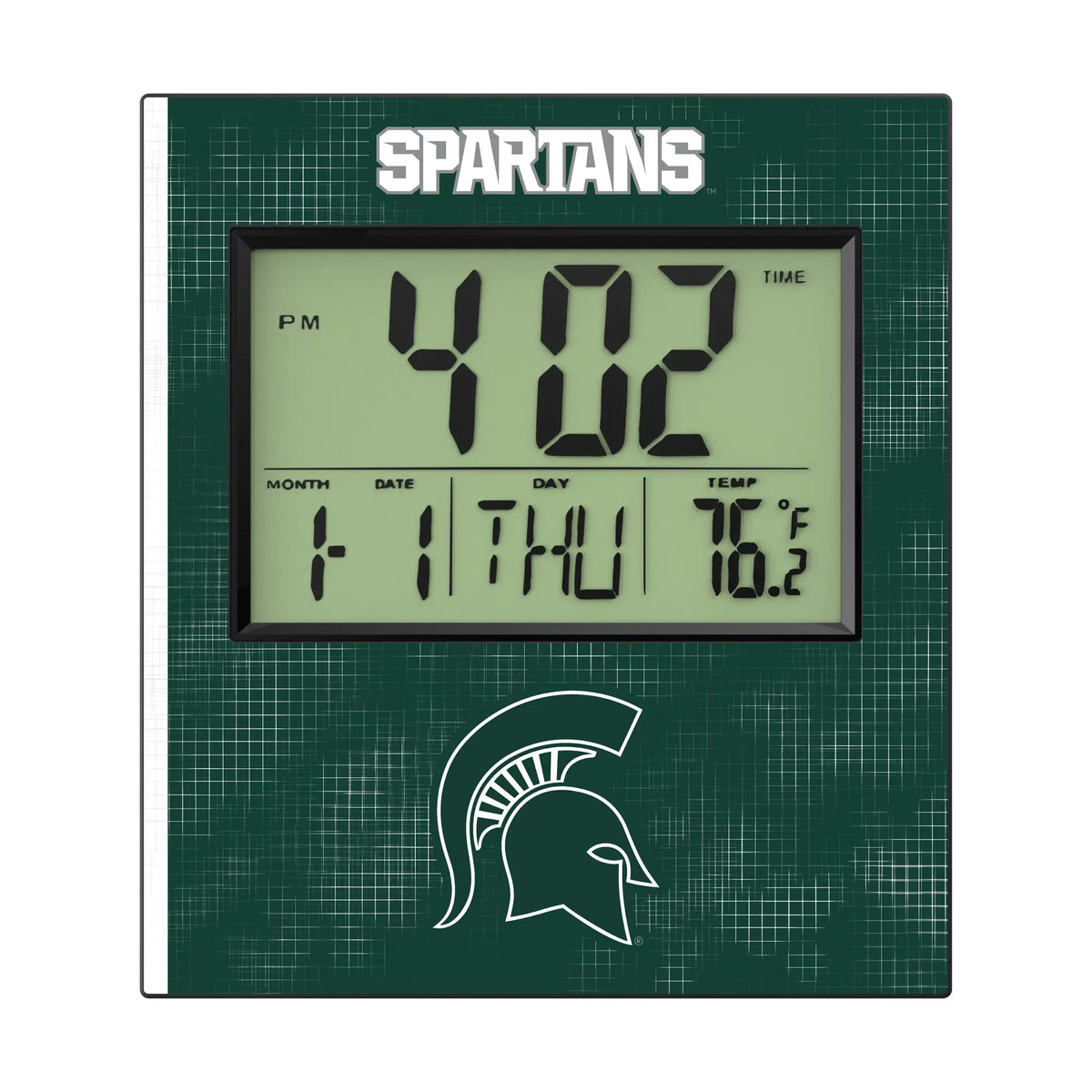Michigan State University Spartans Hatch Wall Clock