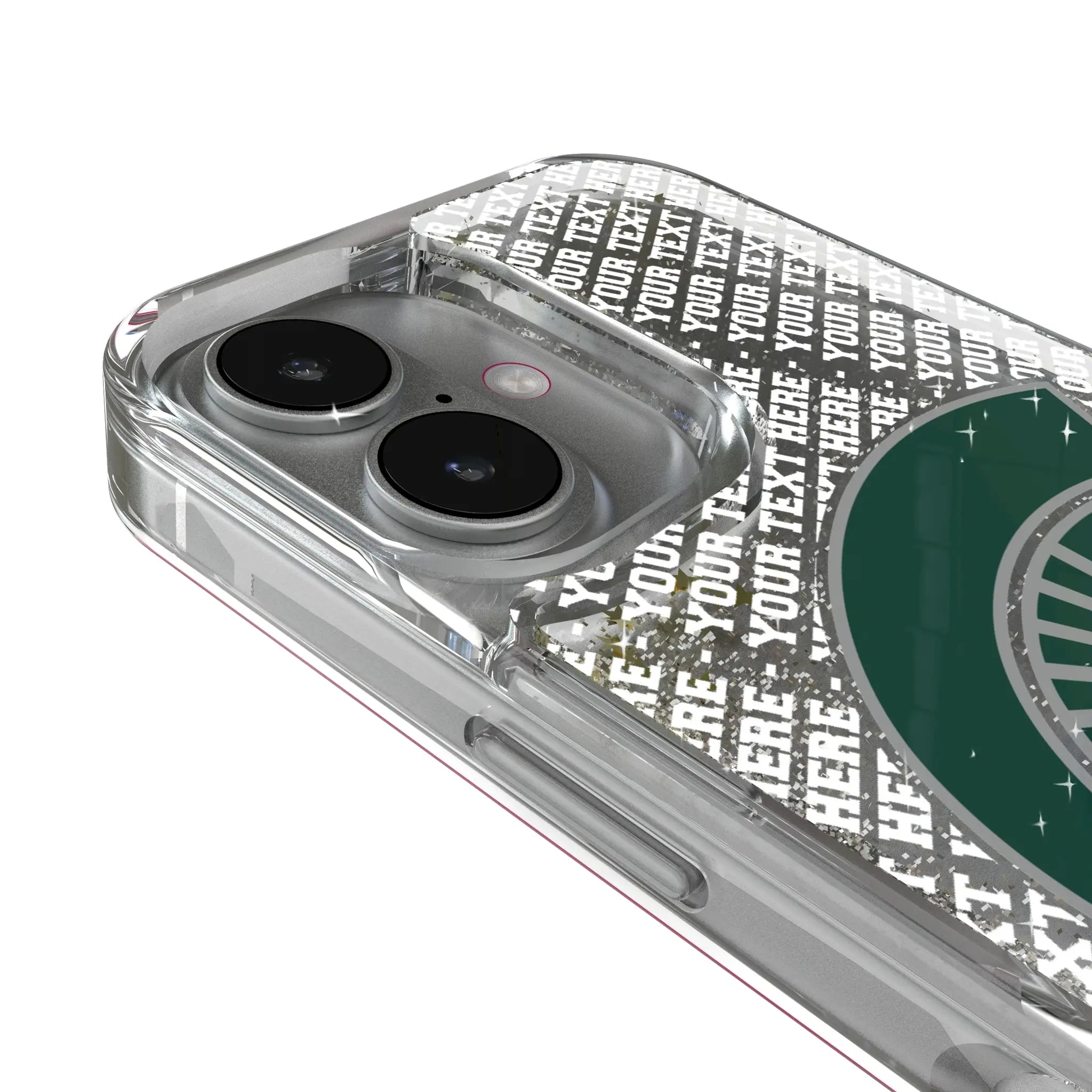 Michigan State University Spartans Personalized EndZone Plus iPhone Glitter Phone Case for Apple iPhone - Detail