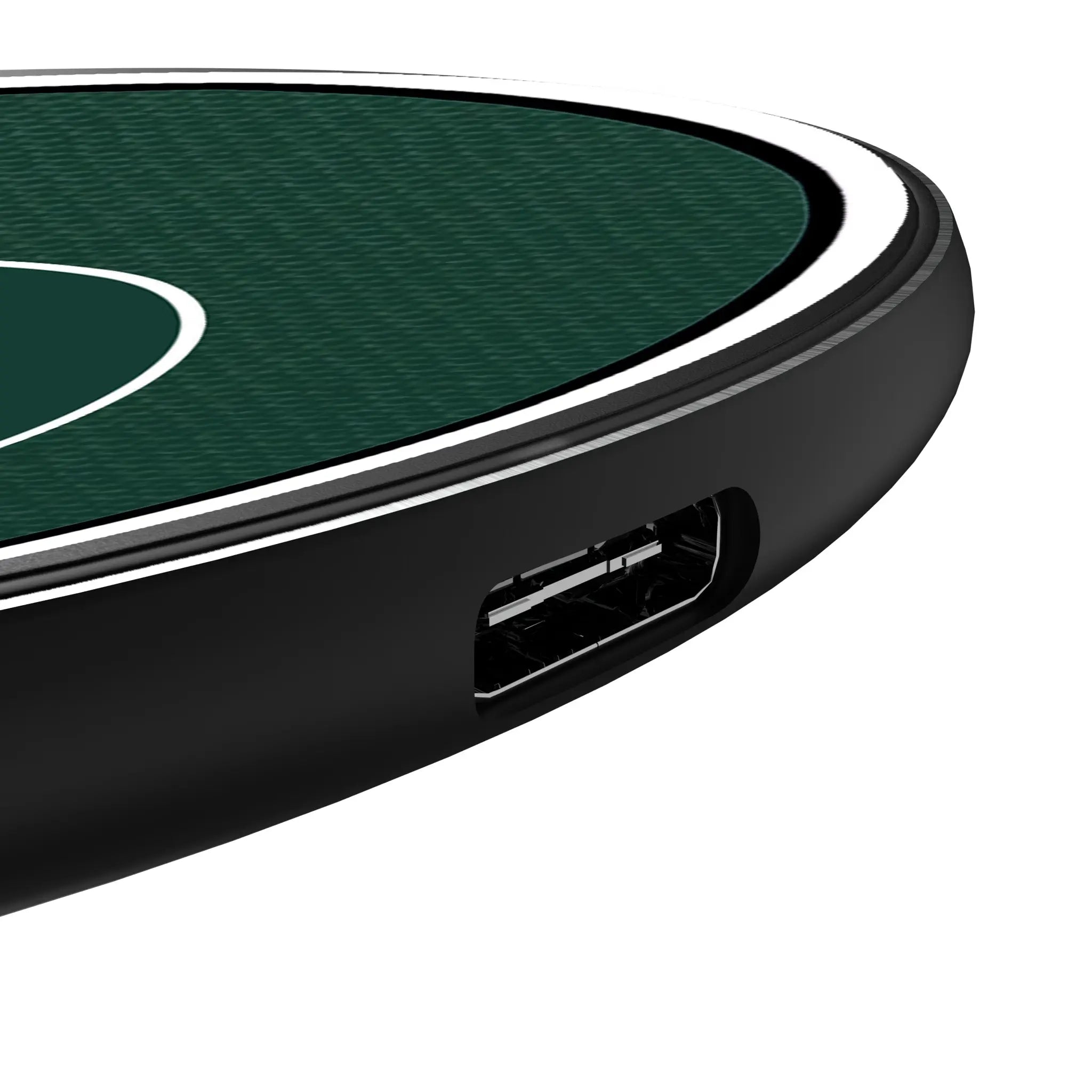 Michigan State University Spartans Personalized Endzone Solid 15-Watt Wireless Charger - Detail