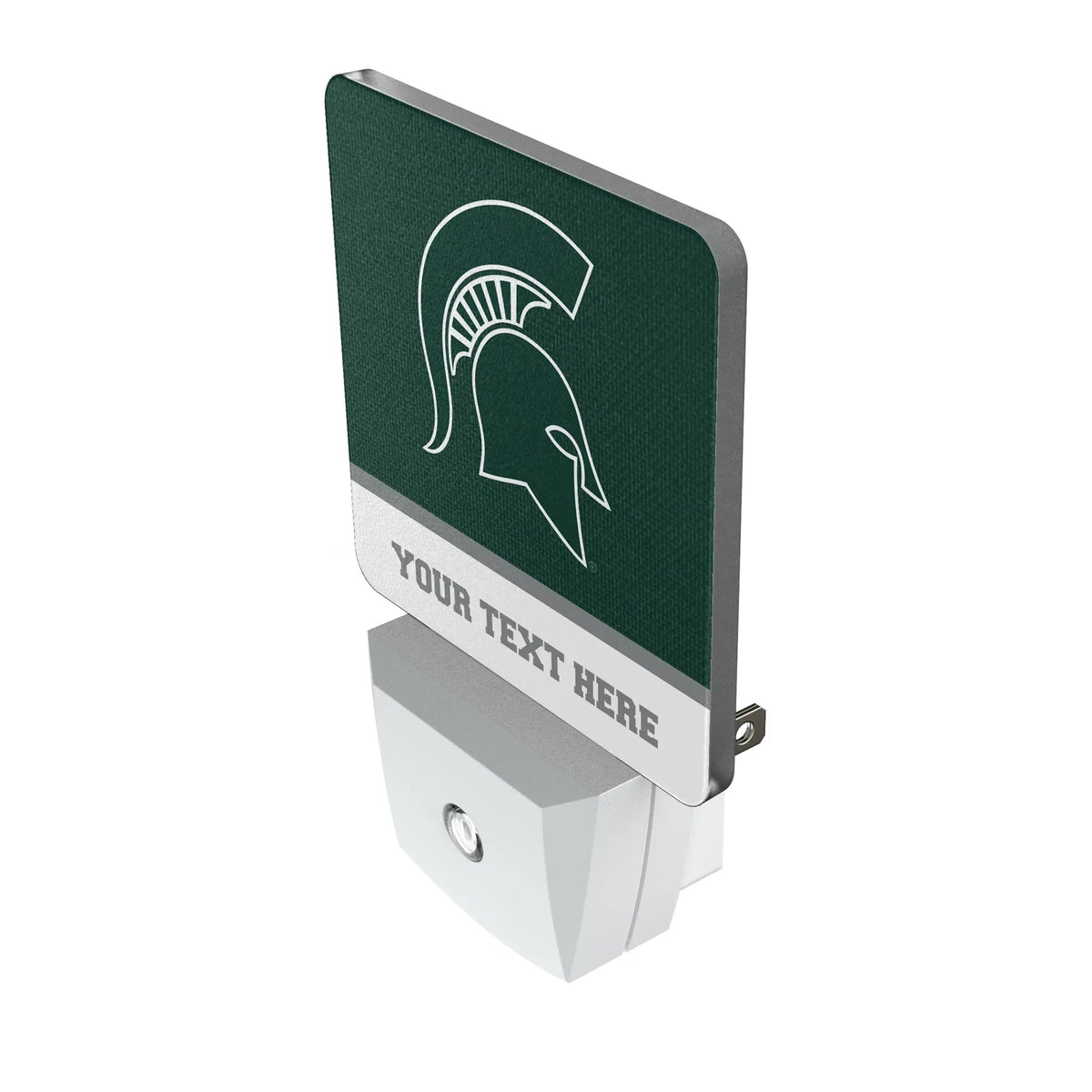 Michigan State University Spartans Personalized Endzone Solid Night Light 2-Pack - Isometric View