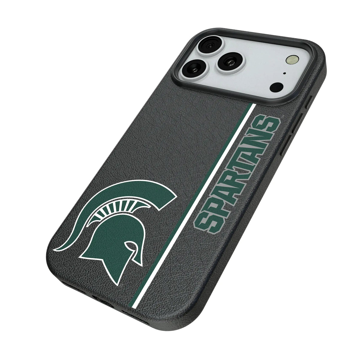 Michigan State University Spartans Sidebar iPhone MagSafe Compatible Phone Case for Apple iPhone - Isometric View#Device_iPhone 18 Pro Max