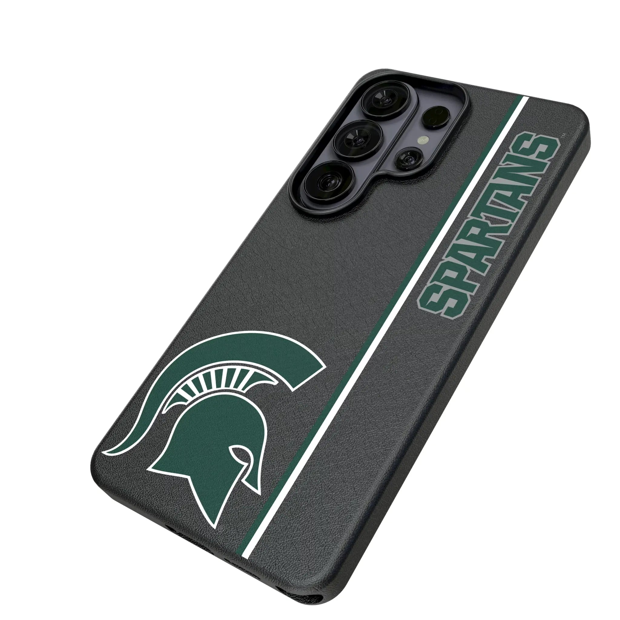 Michigan State University Spartans Sidebar Galaxy MagSafe Compatible Phone Case for Samsung Galaxy - Isometric View#Device_Galaxy S26 Ultra