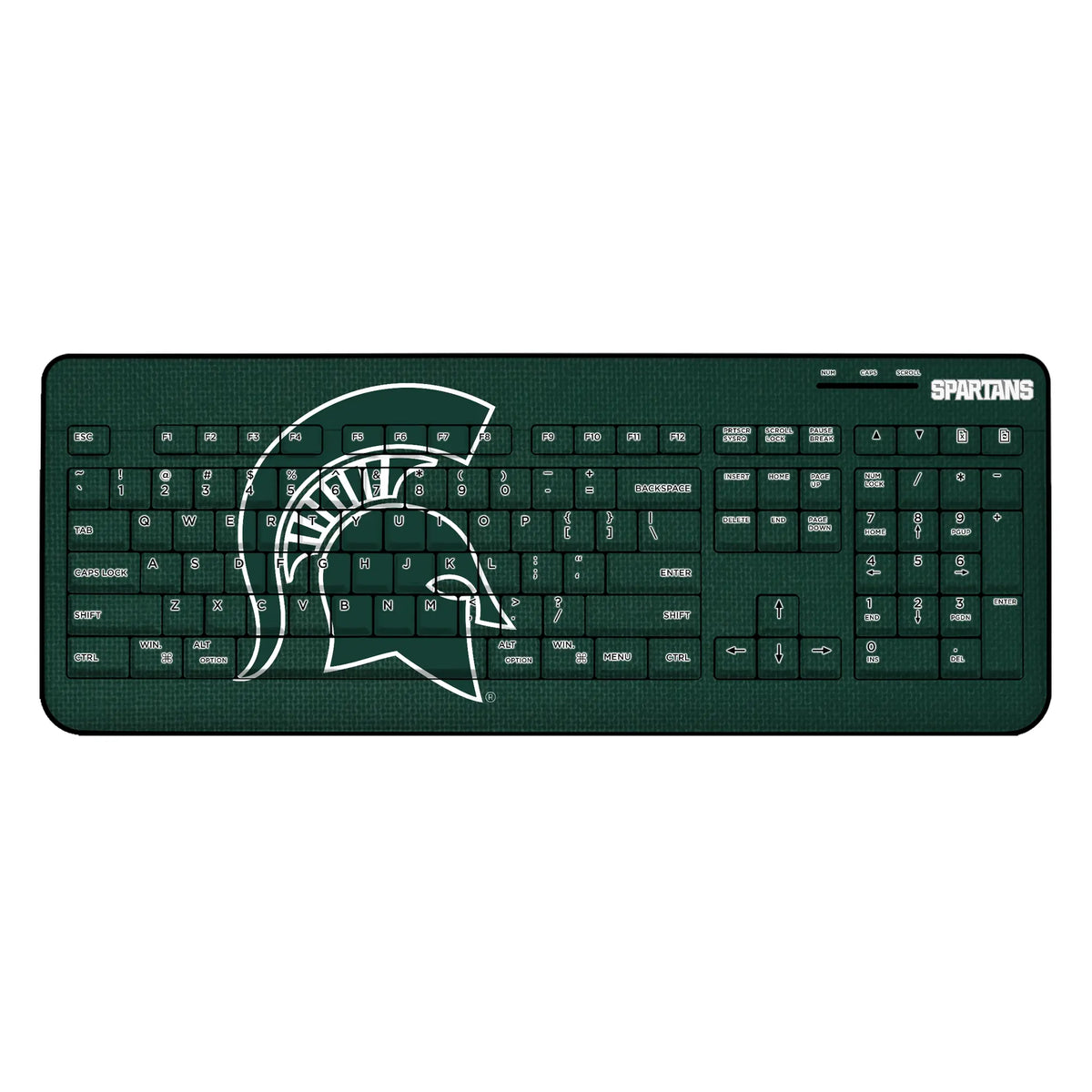 Michigan State University Spartans Solid Wireless USB Keyboard