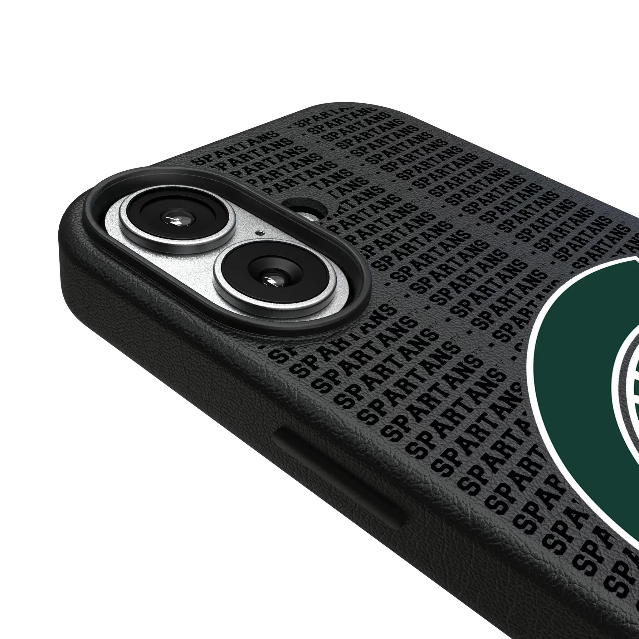 Michigan State University Spartans Text Backdrop iPhone MagSafe Compatible Phone Case for Apple iPhone - Detail#Device_iPhone 17