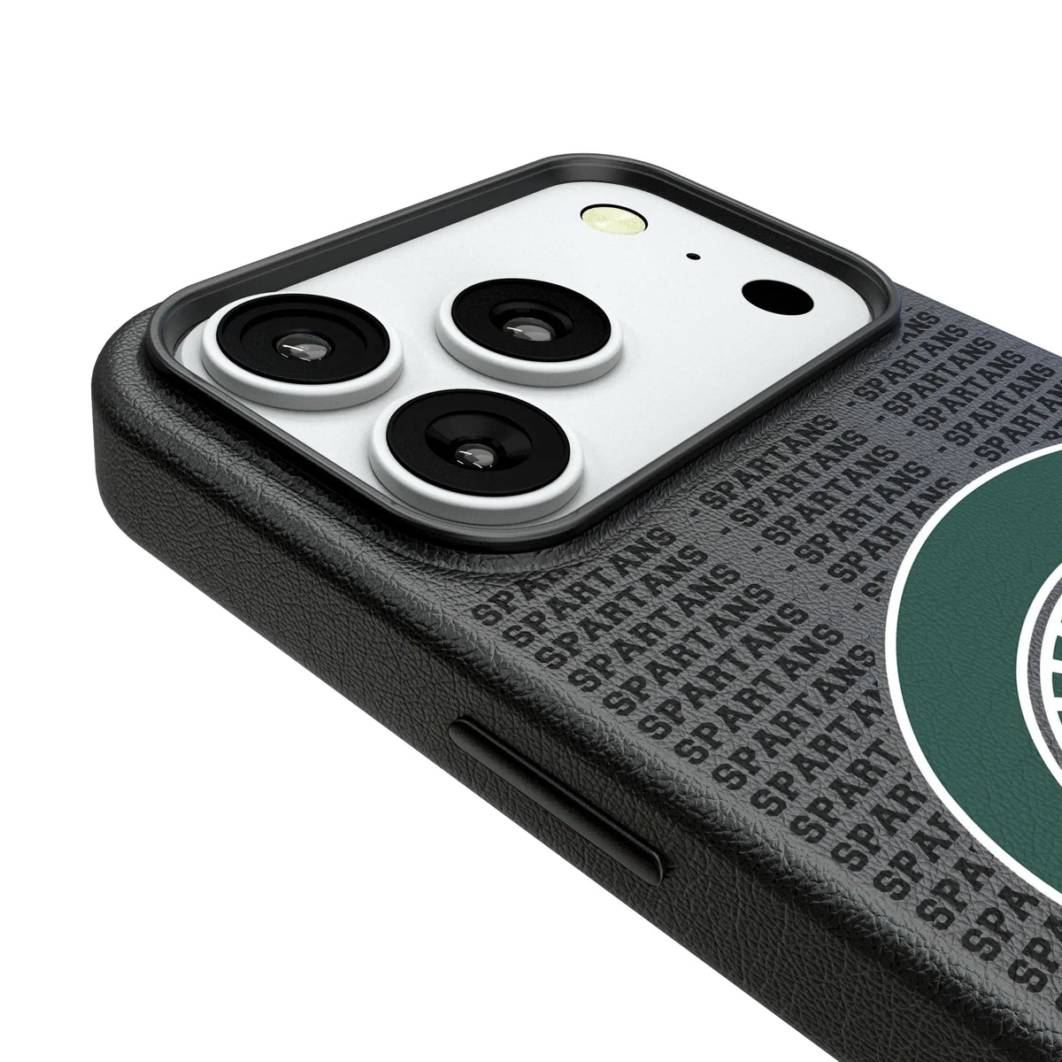 Michigan State University Spartans Text Backdrop iPhone MagSafe Compatible Phone Case for Apple iPhone - Detail#Device_iPhone 18 Pro