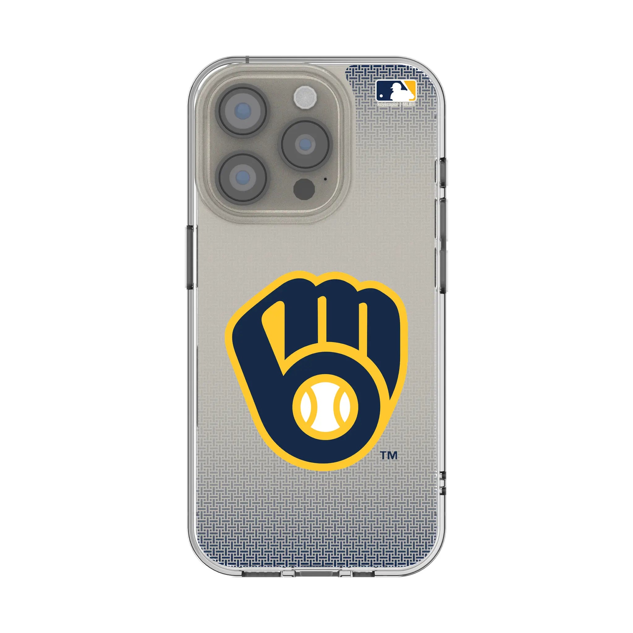 Milwaukee Brewers Linen iPhone Clear Phone Case for Apple iPhone