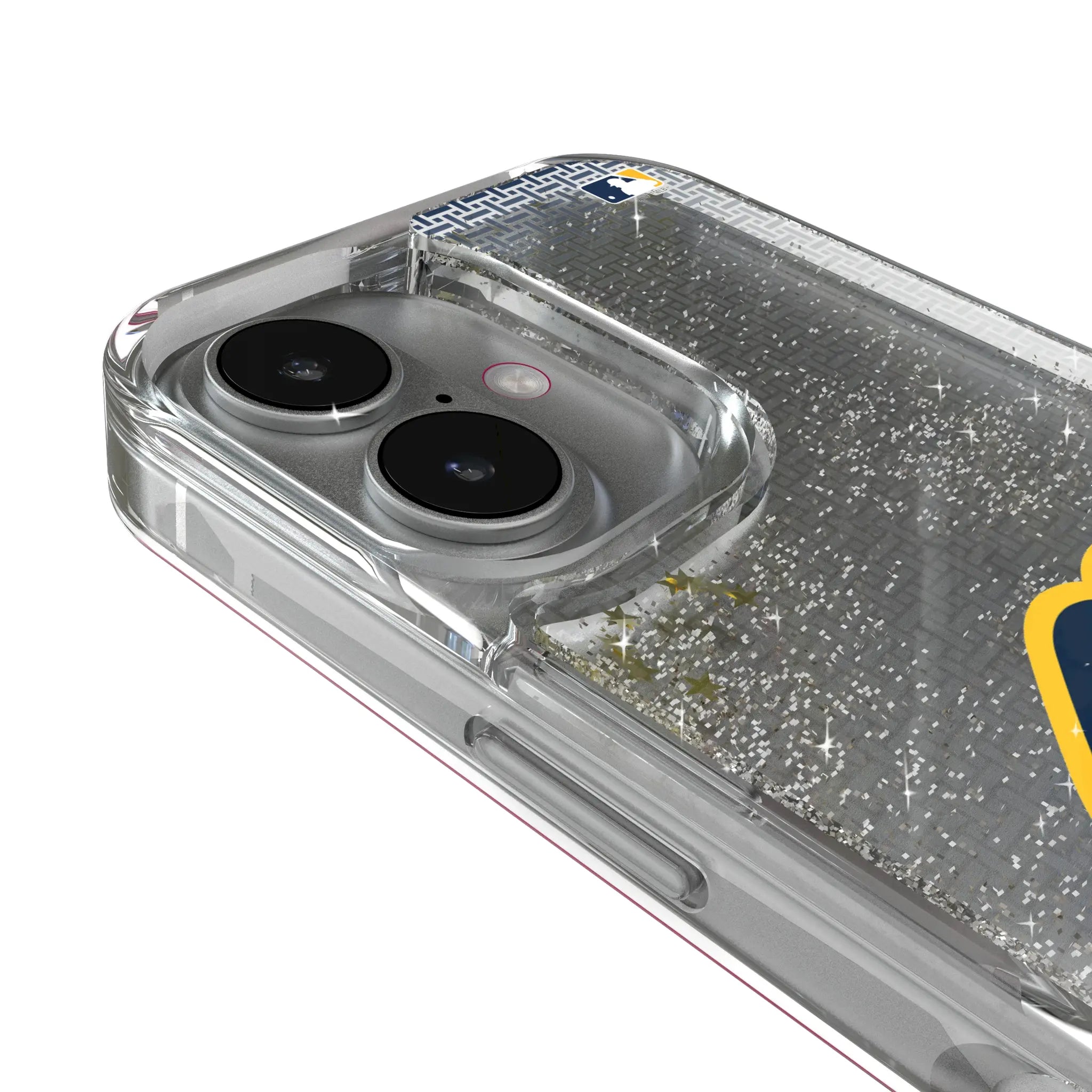 Milwaukee Brewers Linen iPhone Glitter Phone Case for Apple iPhone - Detail
