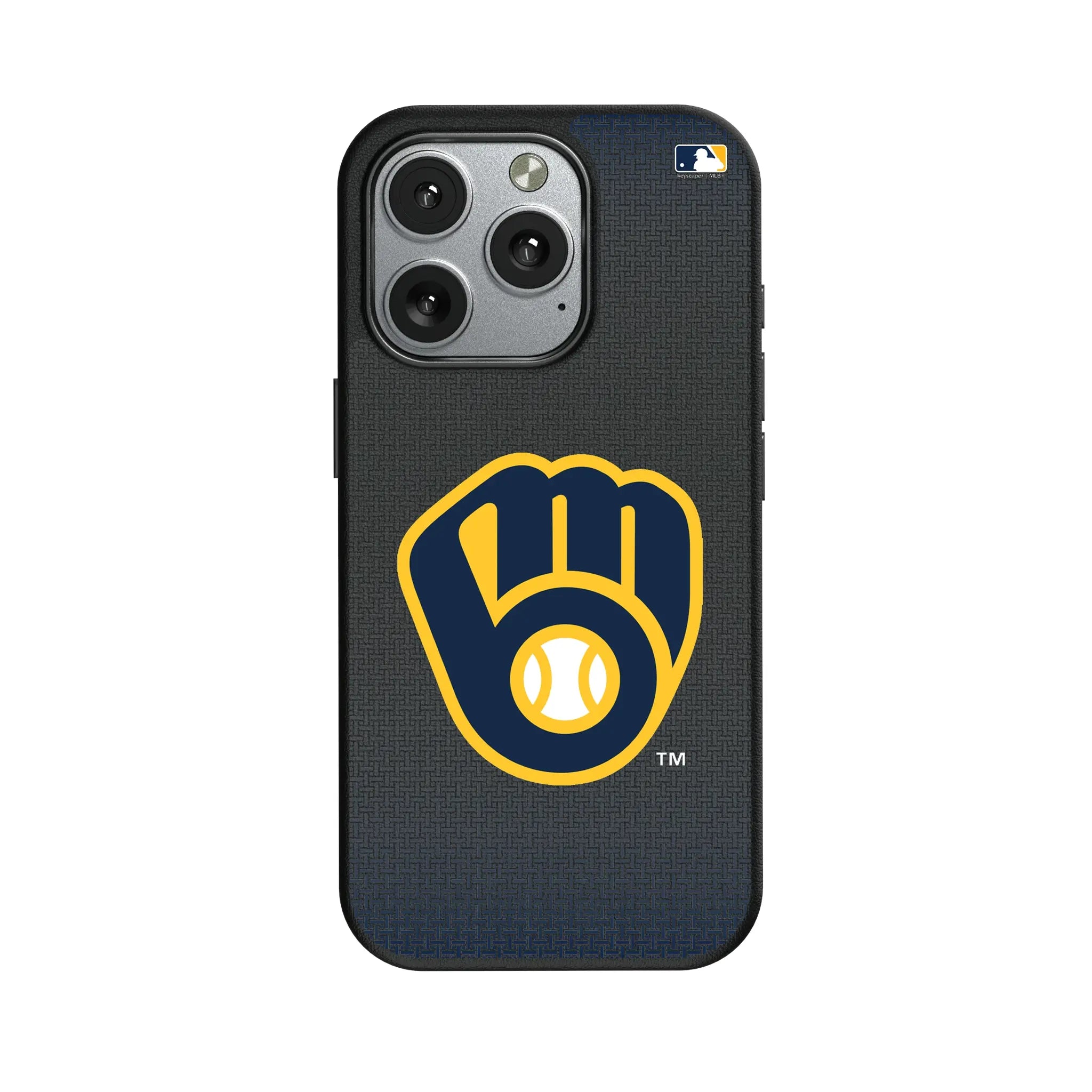 Milwaukee Brewers Linen iPhone MagSafe Compatible Phone Case for Apple iPhone