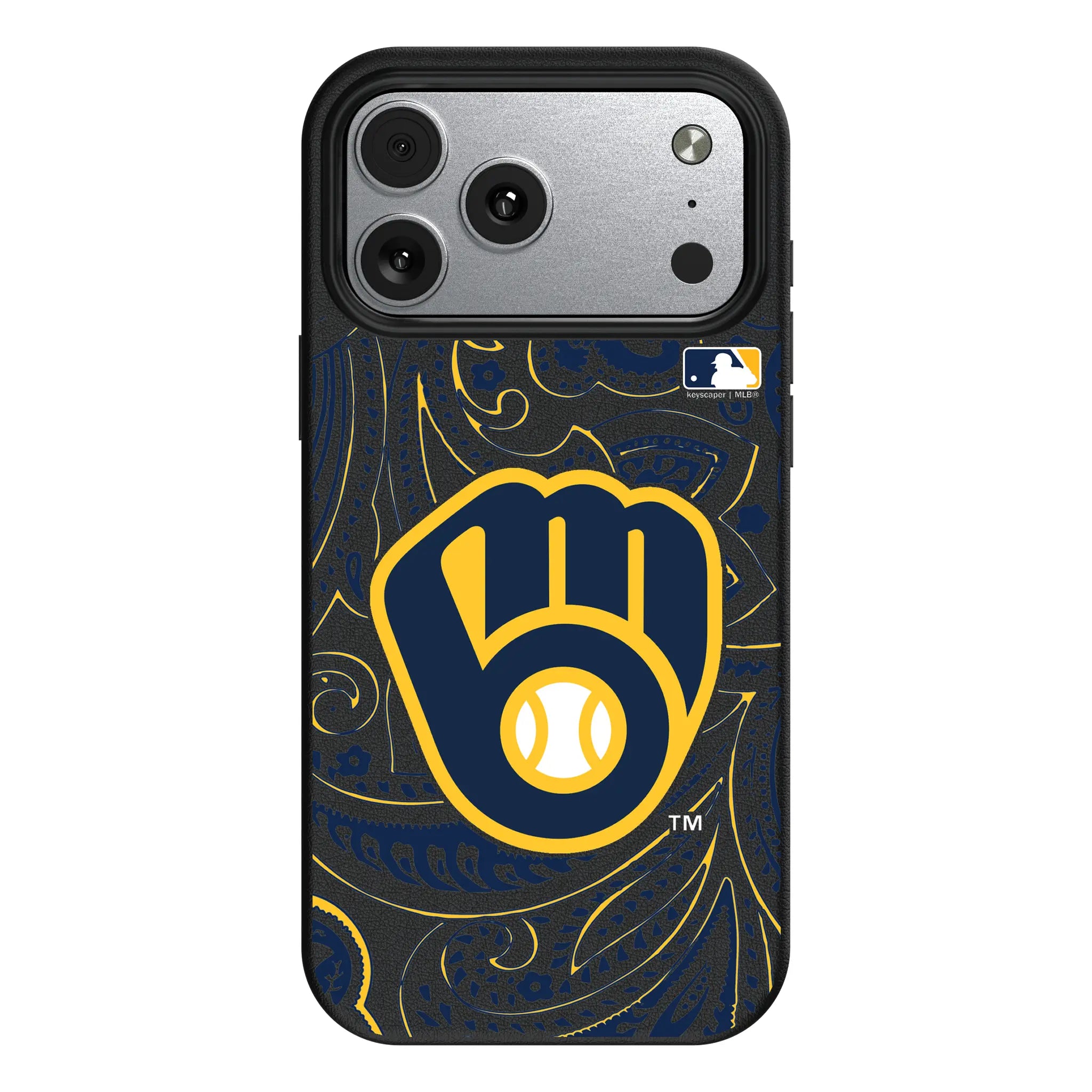 Milwaukee Brewers Paisley iPhone MagSafe Compatible Phone Case for Apple iPhone#Device_iPhone 17 Pro Max