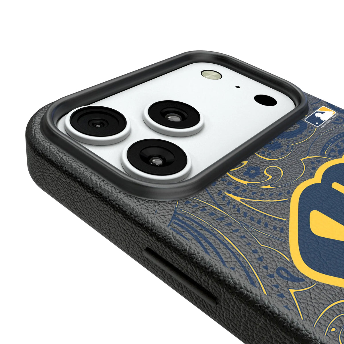Milwaukee Brewers Paisley iPhone MagSafe Compatible Phone Case for Apple iPhone - Detail#Device_iPhone 18 Pro Max