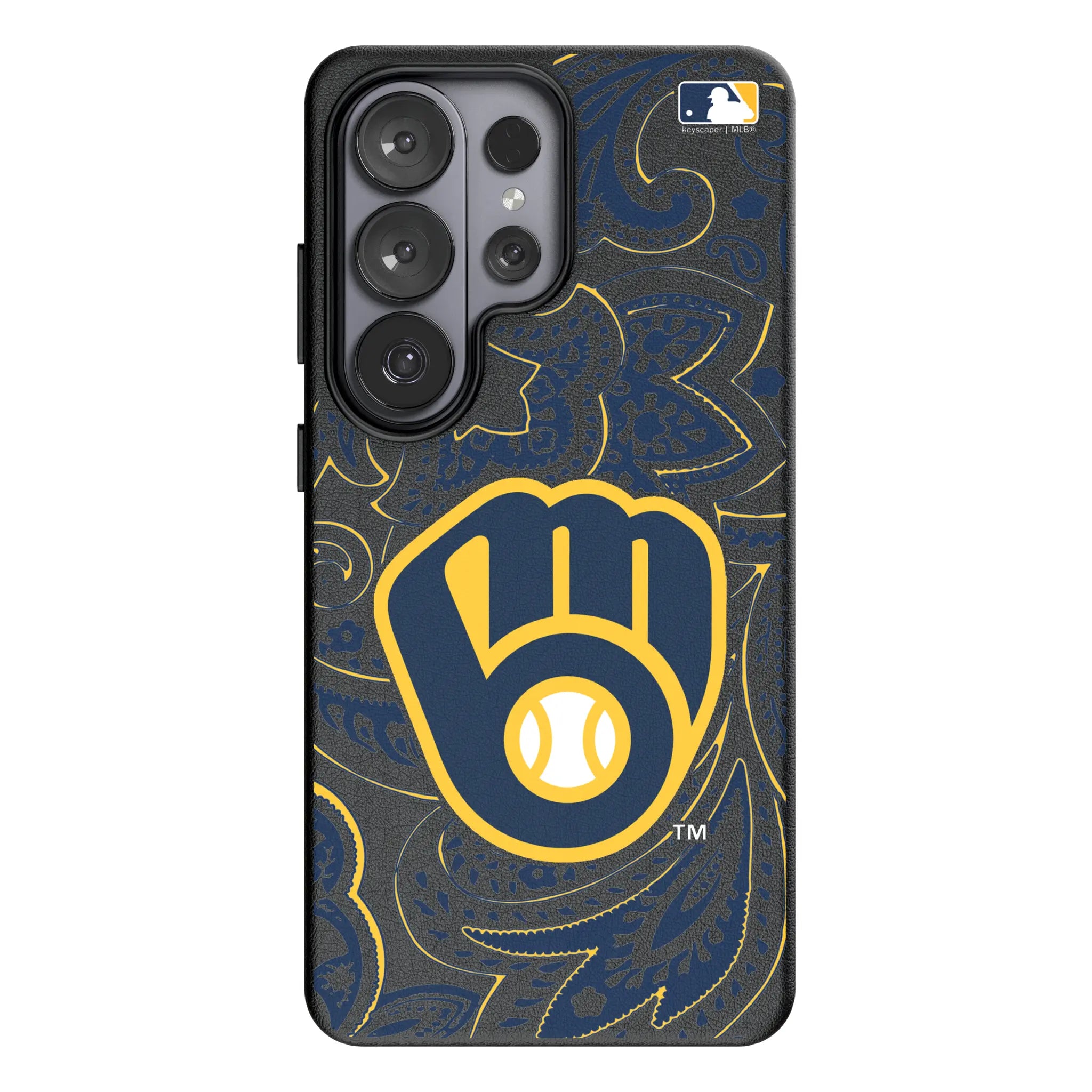 Milwaukee Brewers Paisley Galaxy MagSafe Compatible Phone Case for Samsung Galaxy#Device_Galaxy S26 Ultra