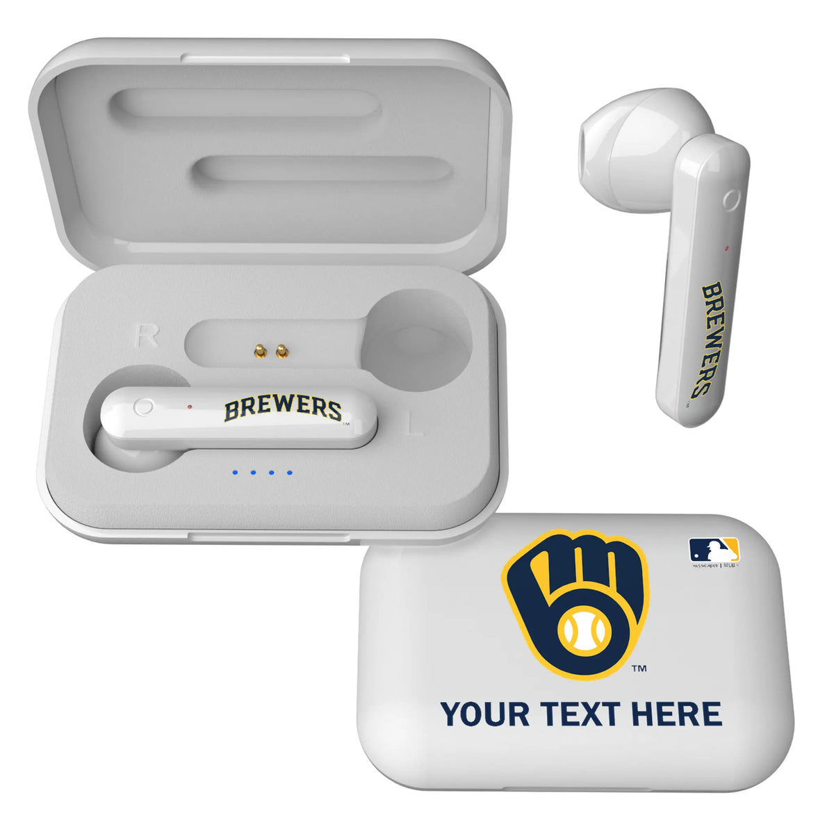 Milwaukee Brewers Personalized Insignia Wireless TWS Earbuds