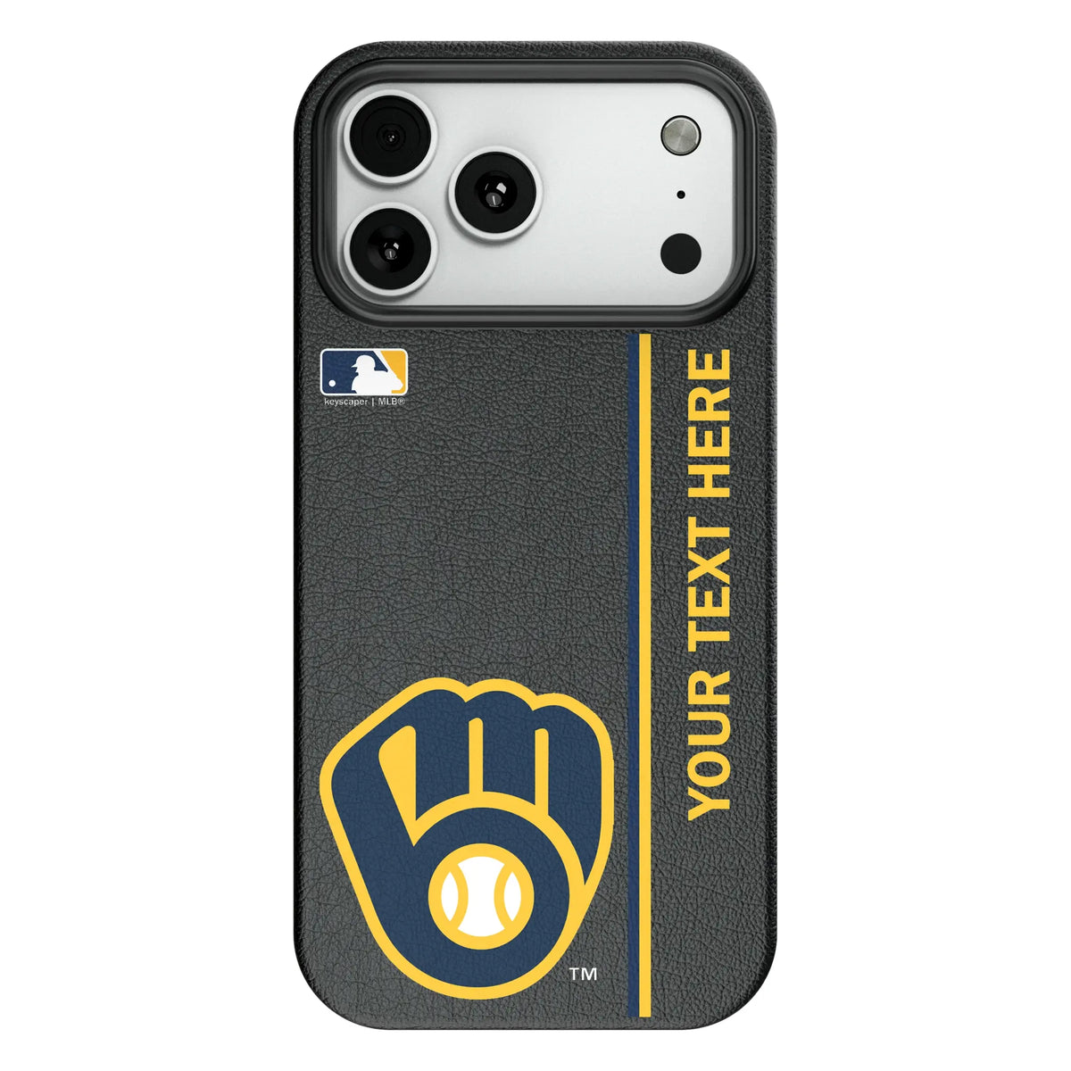 Milwaukee Brewers Personalized Sidebard MagSafe Compatible Phone Case for Apple iPhone