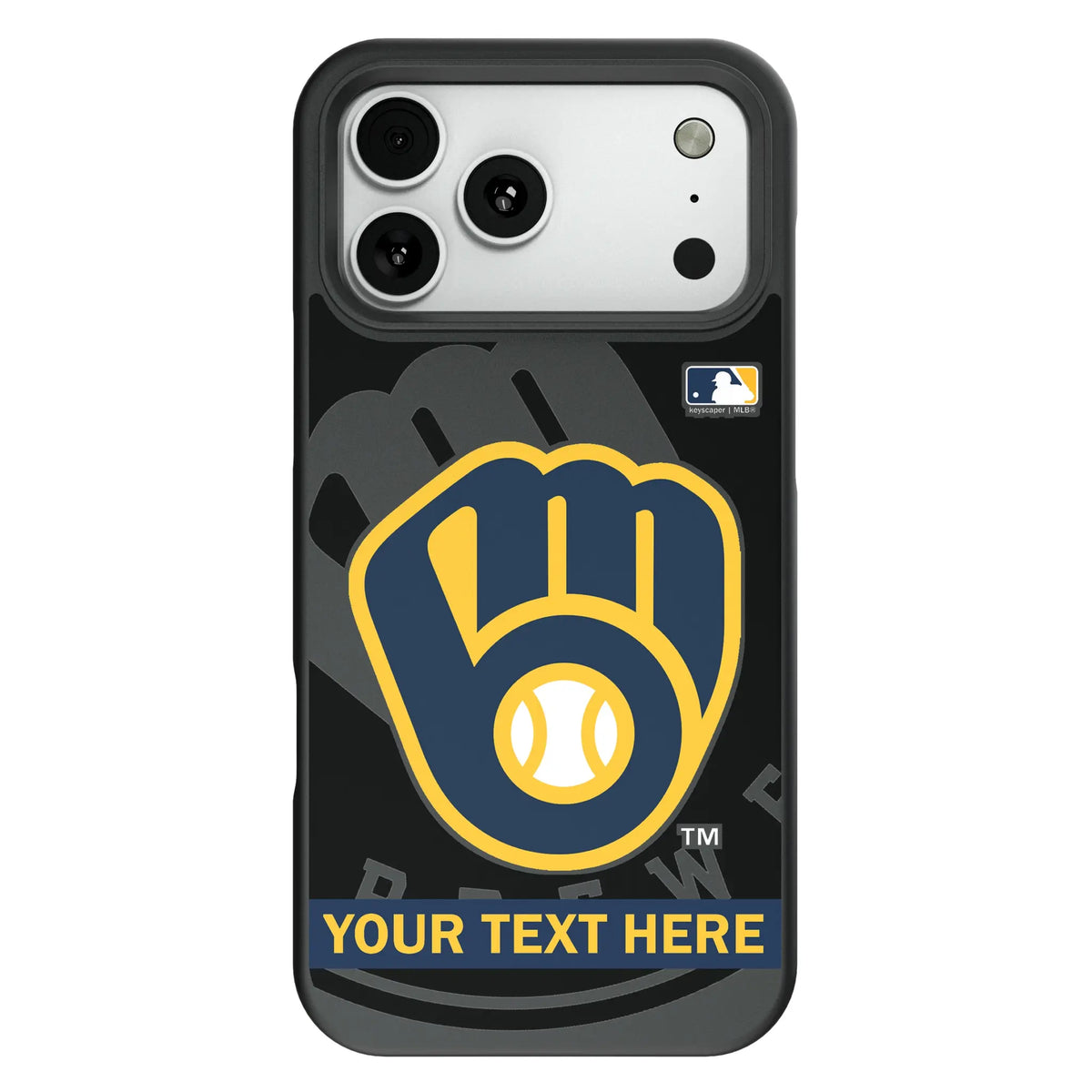 Milwaukee Brewers Personalized Tilt Bump Phone Case for Apple iPhone