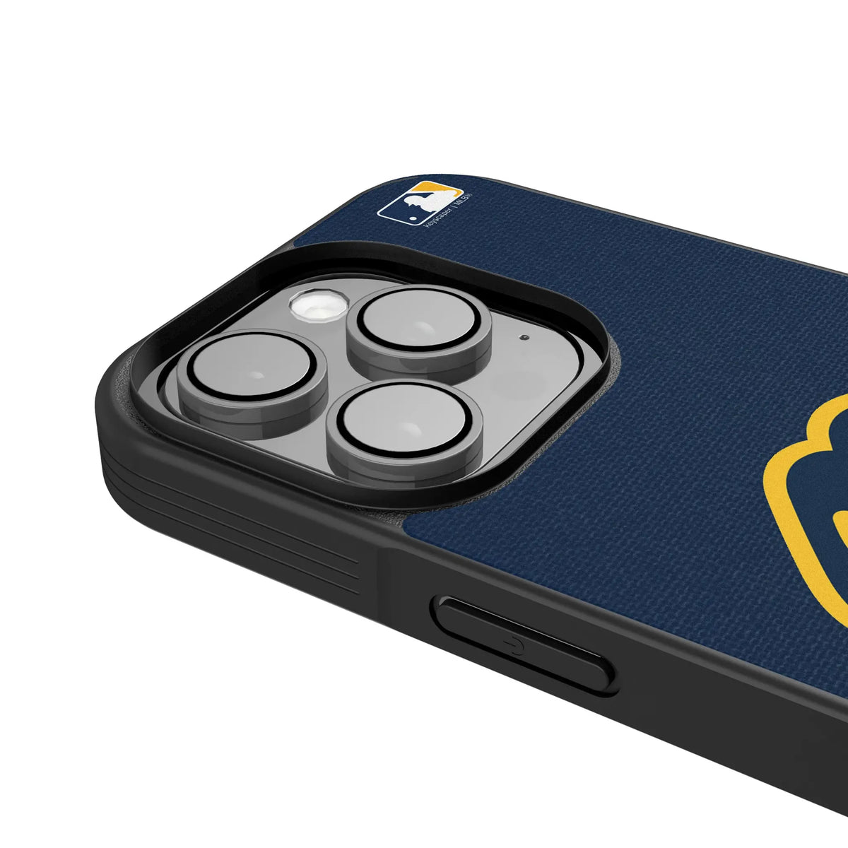 Milwaukee Brewers Solid iPhone Bump Phone Case for Apple iPhone - Detail