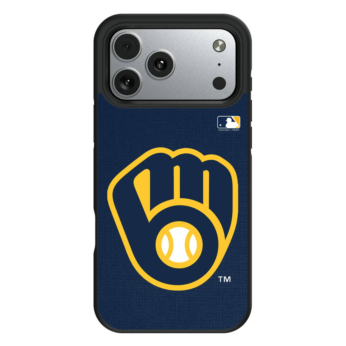Milwaukee Brewers Solid iPhone Bump Phone Case for Apple iPhone#Device_iPhone 17 Pro Max