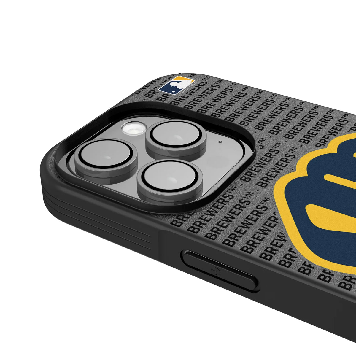 Milwaukee Brewers Text Backdrop iPhone Bump Phone Case for Apple iPhone - Detail