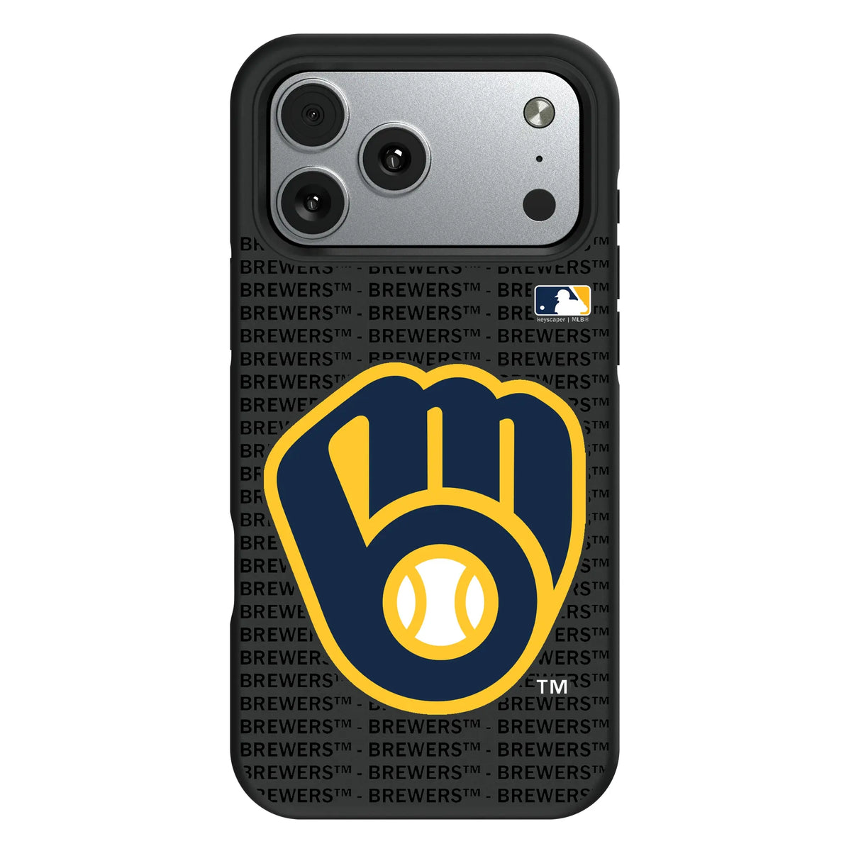 Milwaukee Brewers Text Backdrop iPhone Bump Phone Case for Apple iPhone#Device_iPhone 17 Pro Max