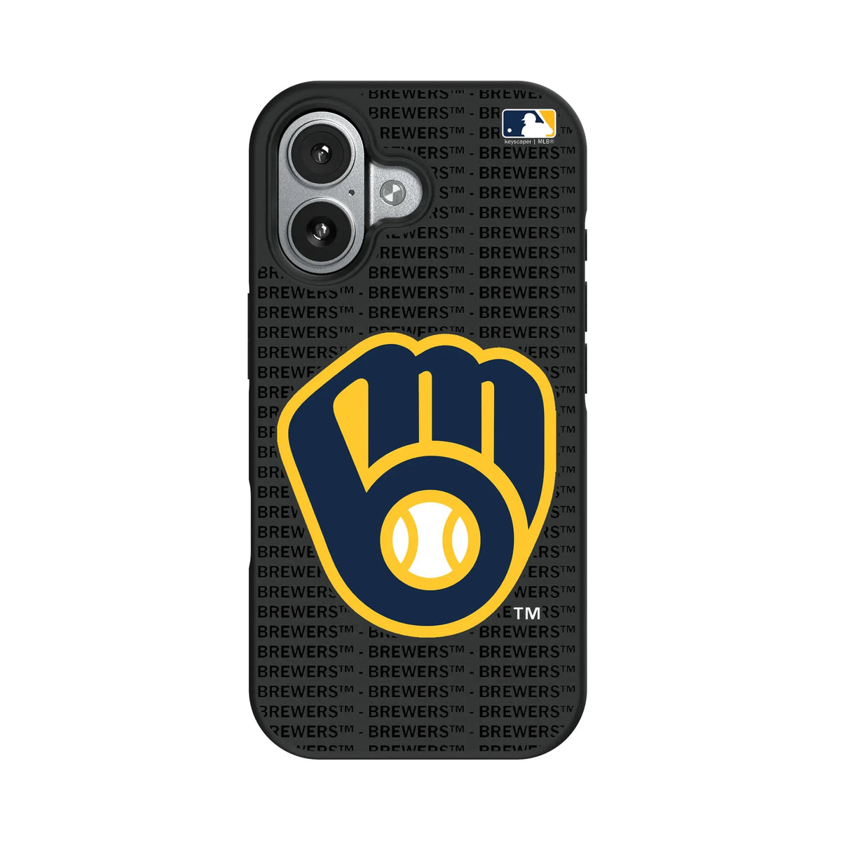 Milwaukee Brewers Text Backdrop iPhone Bump Phone Case for Apple iPhone#Device_iPhone 17