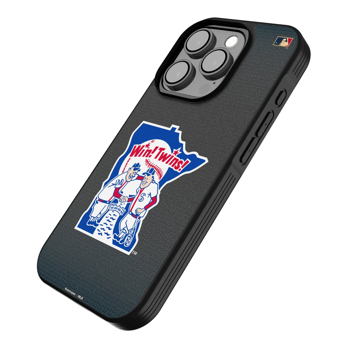 Minnesota Twins 1976-1986 - Cooperstown Collection Linen iPhone Bump Phone Case for Apple iPhone - Isometric View