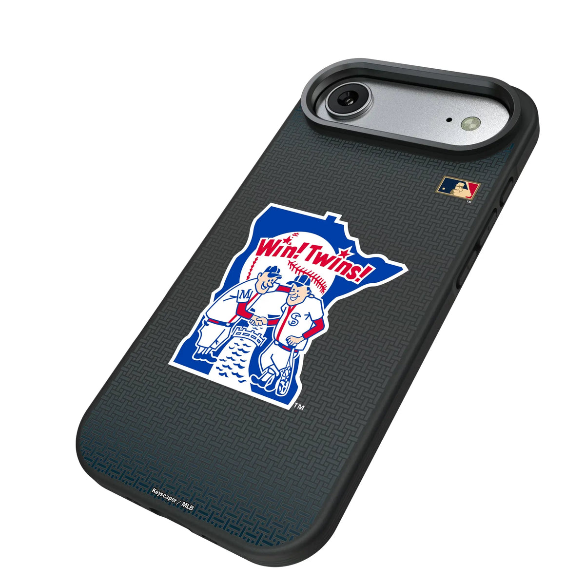 Minnesota Twins 1976-1986 - Cooperstown Collection Linen iPhone Bump Phone Case for Apple iPhone - Isometric View#Device_iPhone Air