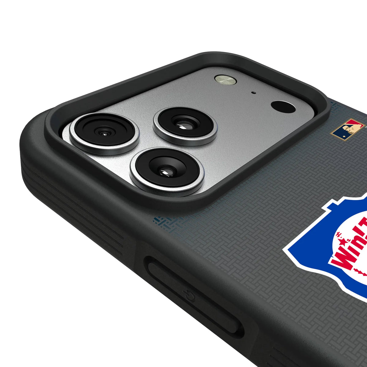 Minnesota Twins 1976-1986 - Cooperstown Collection Linen iPhone Bump Phone Case for Apple iPhone - Detail#Device_iPhone 17 Pro Max