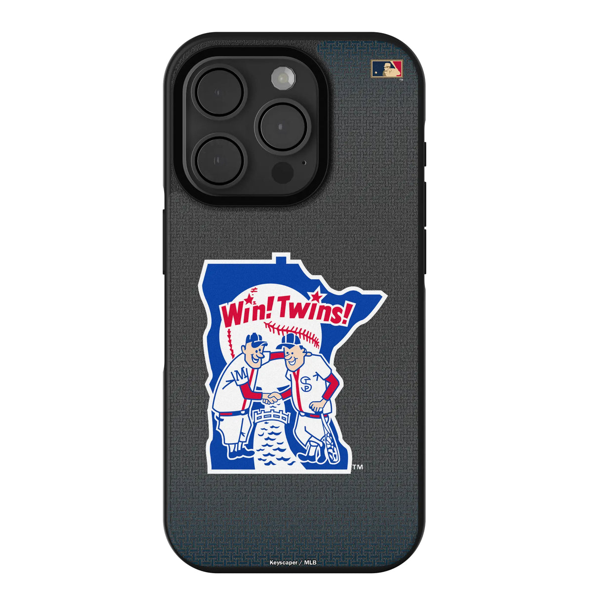 Minnesota Twins 1976-1986 - Cooperstown Collection Linen iPhone Bump Phone Case for Apple iPhone