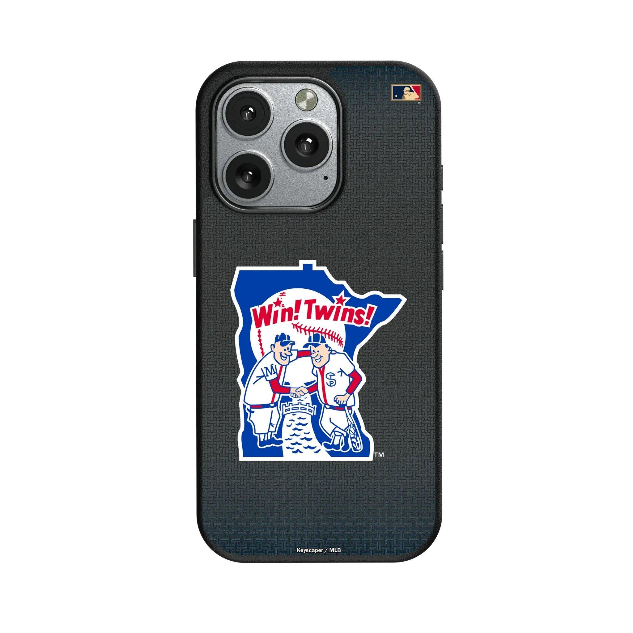 Minnesota Twins 1976-1986 - Cooperstown Collection Linen iPhone MagSafe Compatible Phone Case for Apple iPhone