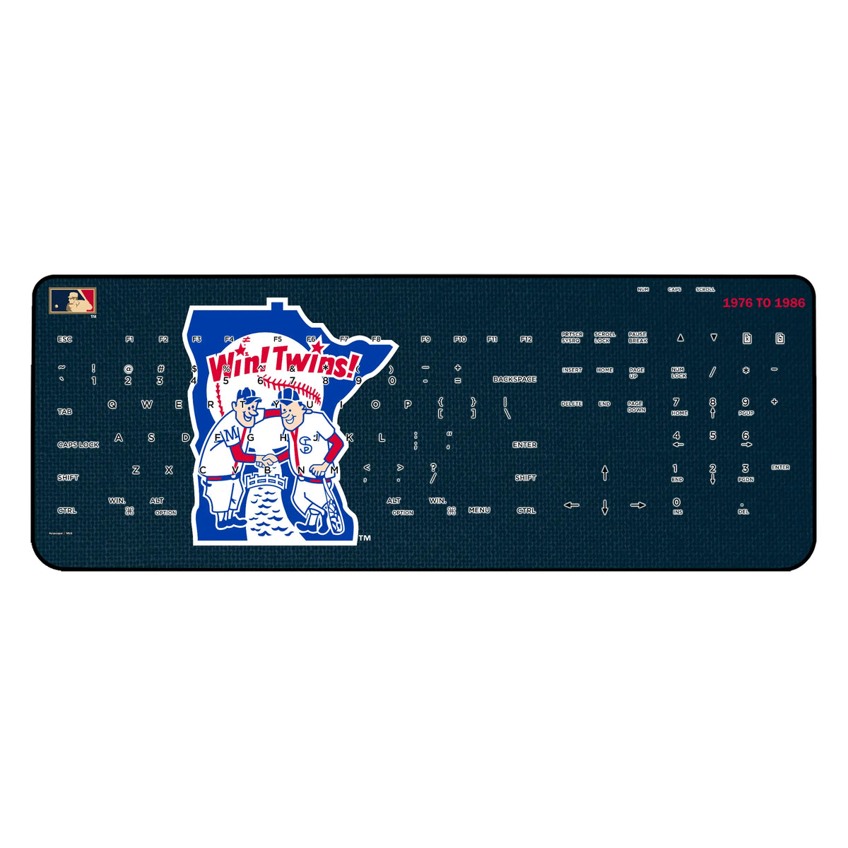 Minnesota Twins 1976-1986 - Cooperstown Collection Solid Wireless USB Keyboard