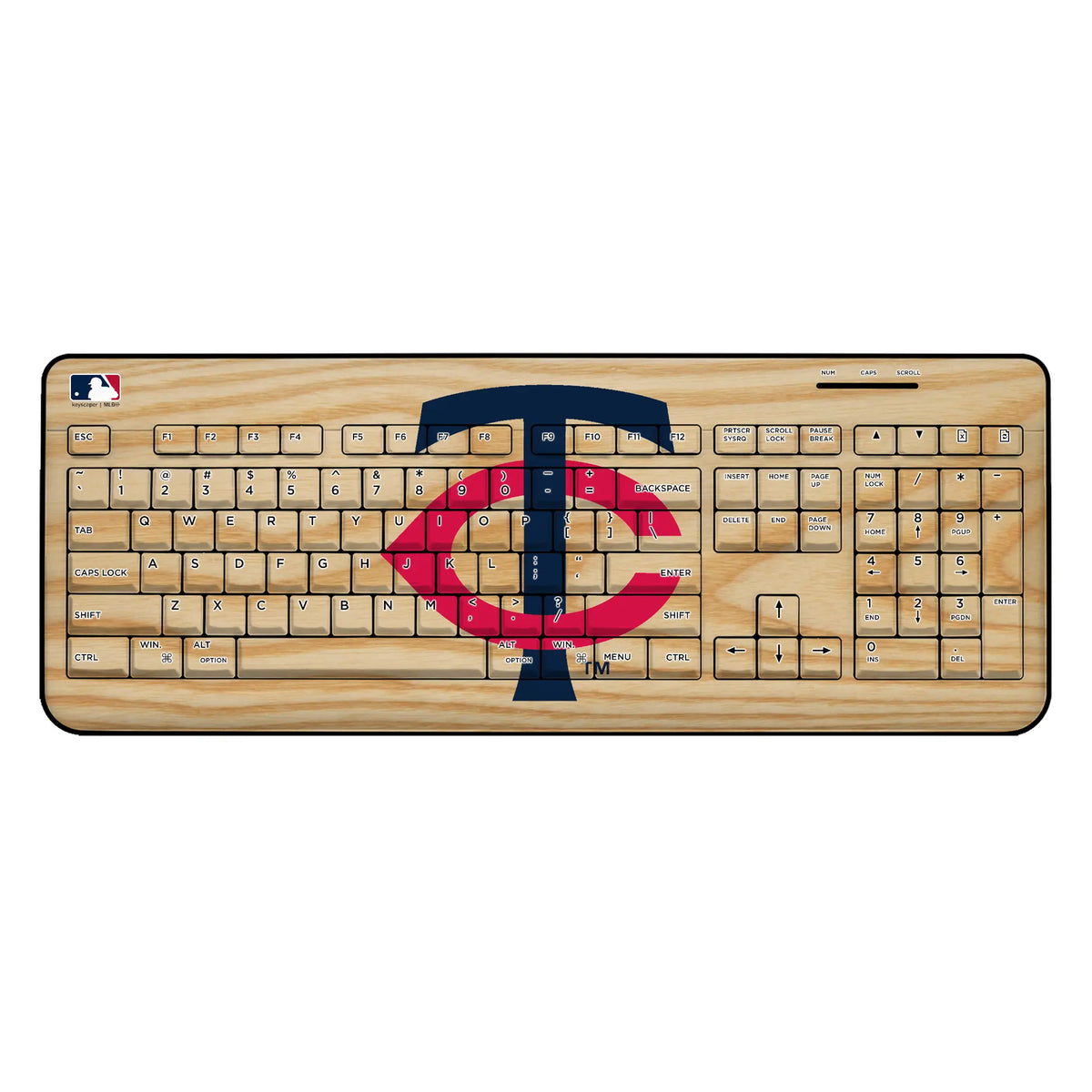 Minnesota Twins Baseball Bat Wireless USB Keyboard