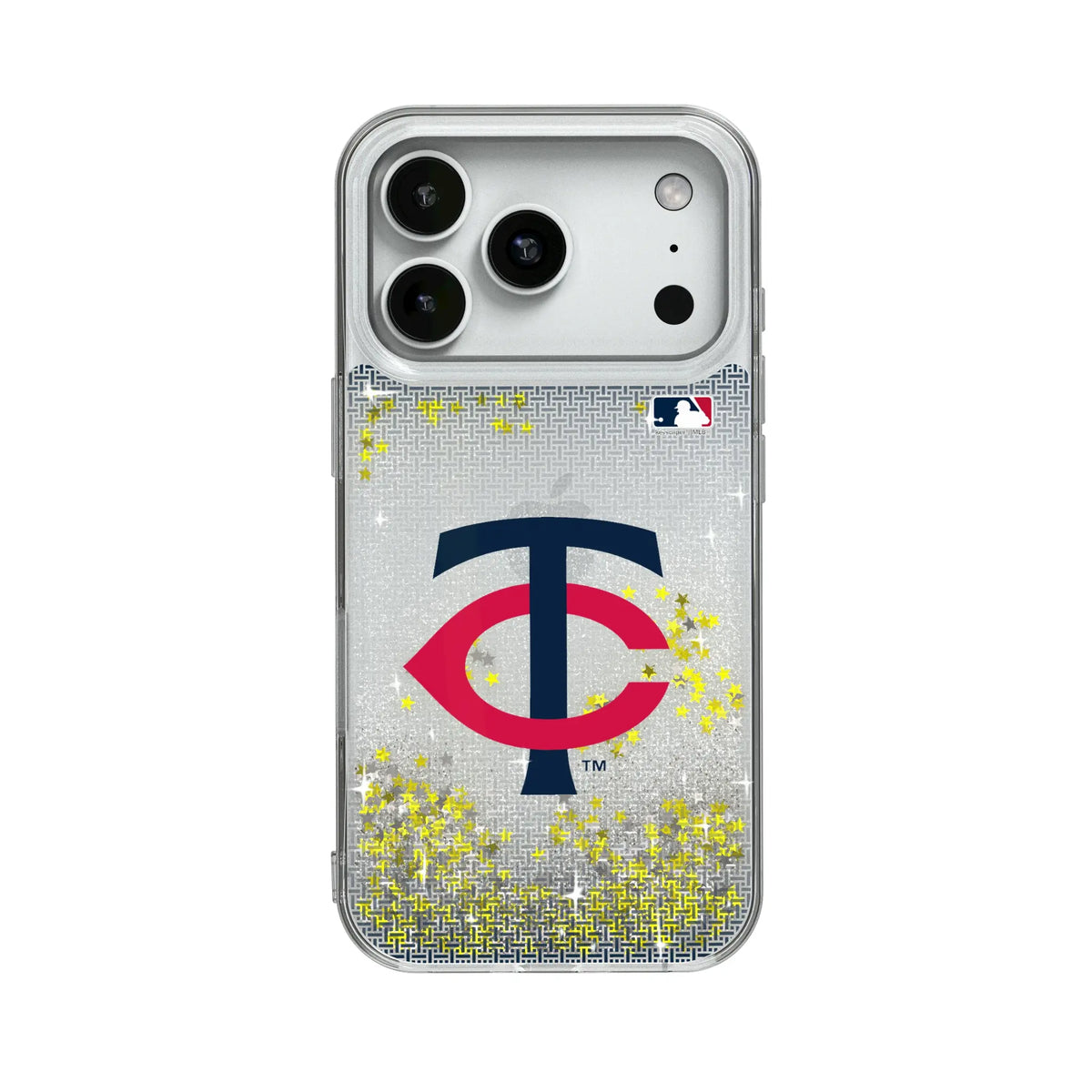 Minnesota Twins Linen Glitter Phone Case for Apple iPhone