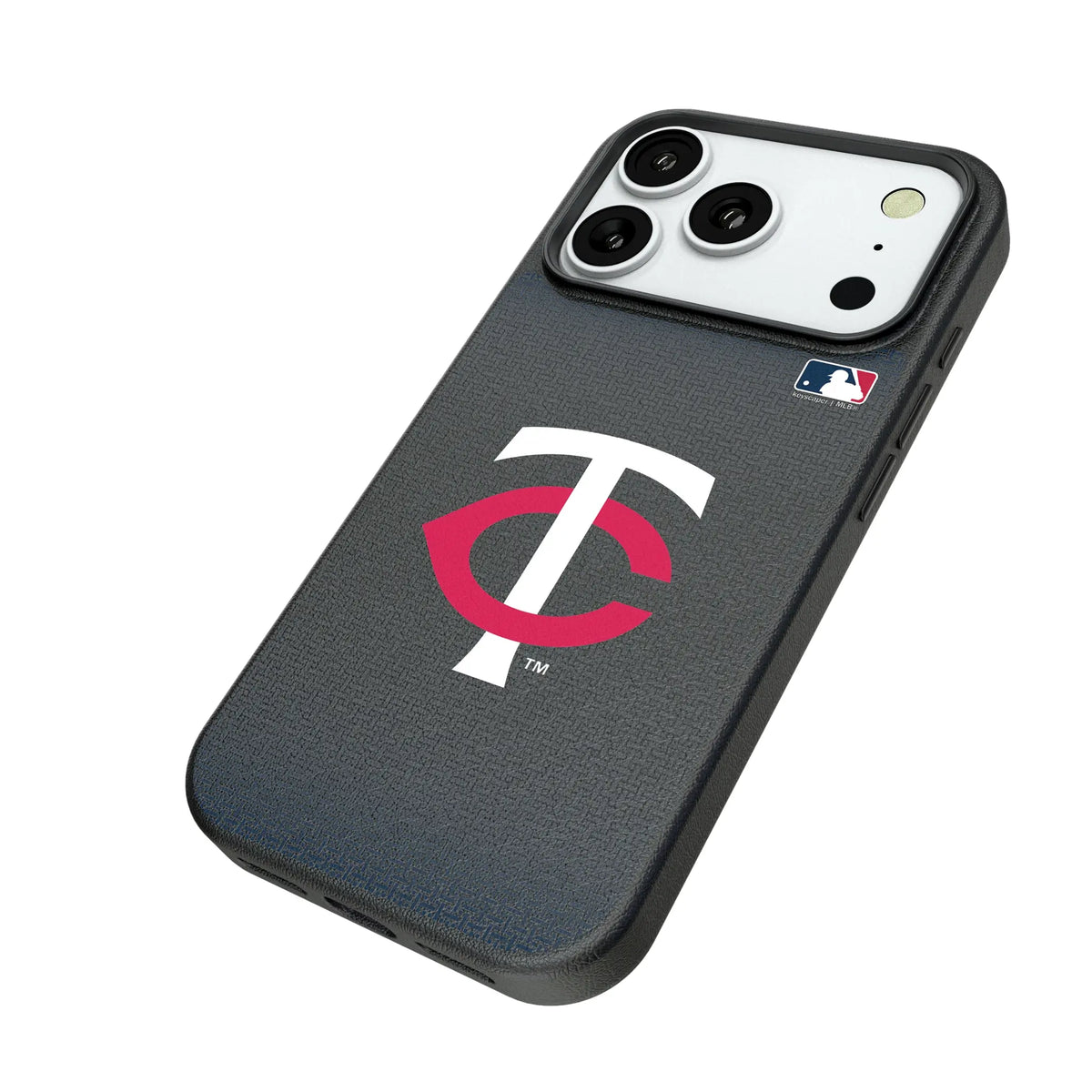Minnesota Twins Linen iPhone MagSafe Compatible Phone Case for Apple iPhone - Isometric View#Device_iPhone 18 Pro