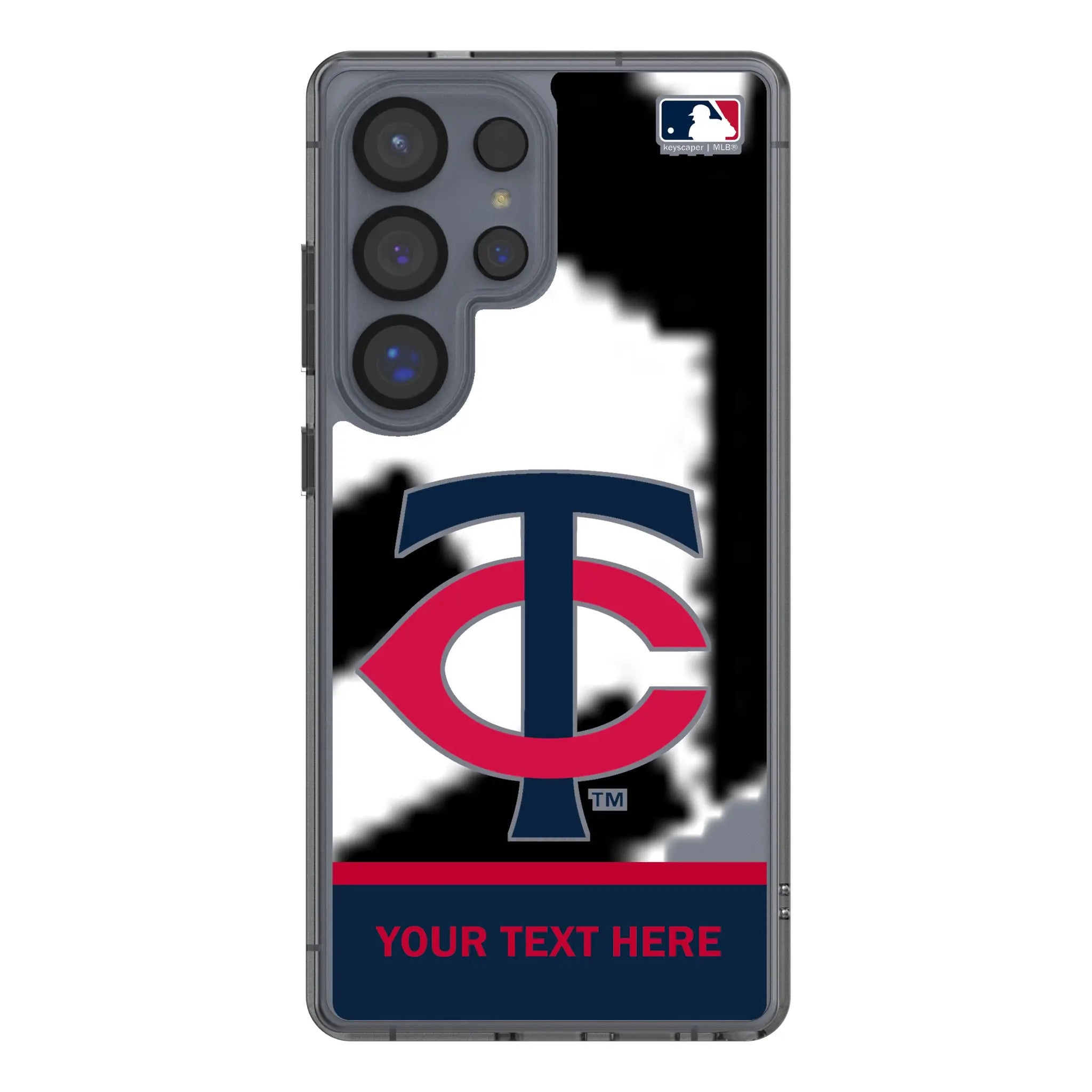 Minnesota Twins Personalized EndZone Plus Galaxy Clear Phone Case for Samsung Galaxy#Device_Galaxy S25 Ultra