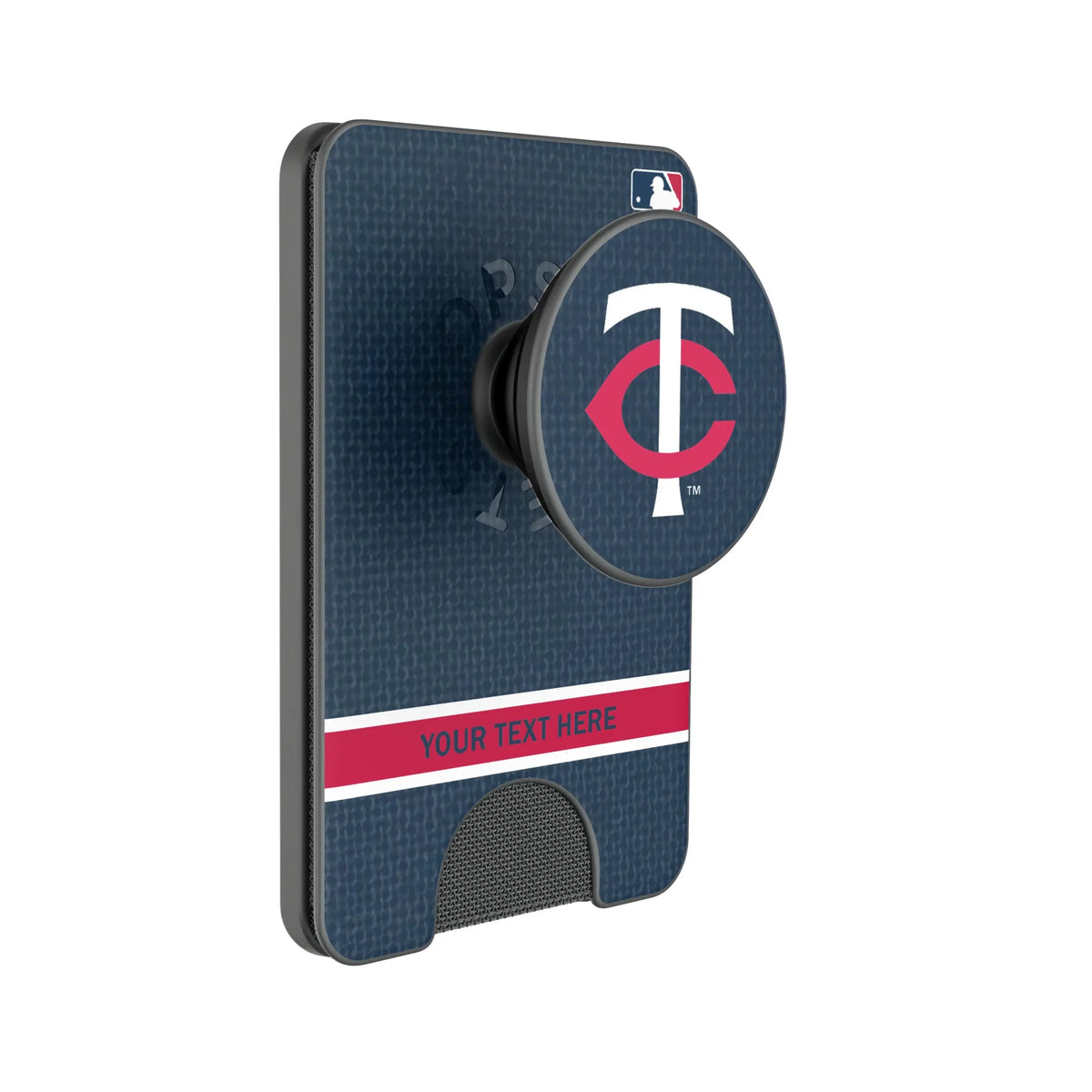 Minnesota Twins Personalized Endzone Solid Popsockets Wallet Magnetic