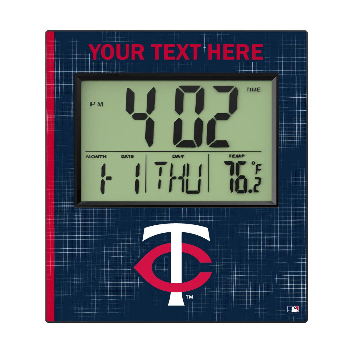 Minnesota Twins Personalized Hatch Wall Clock