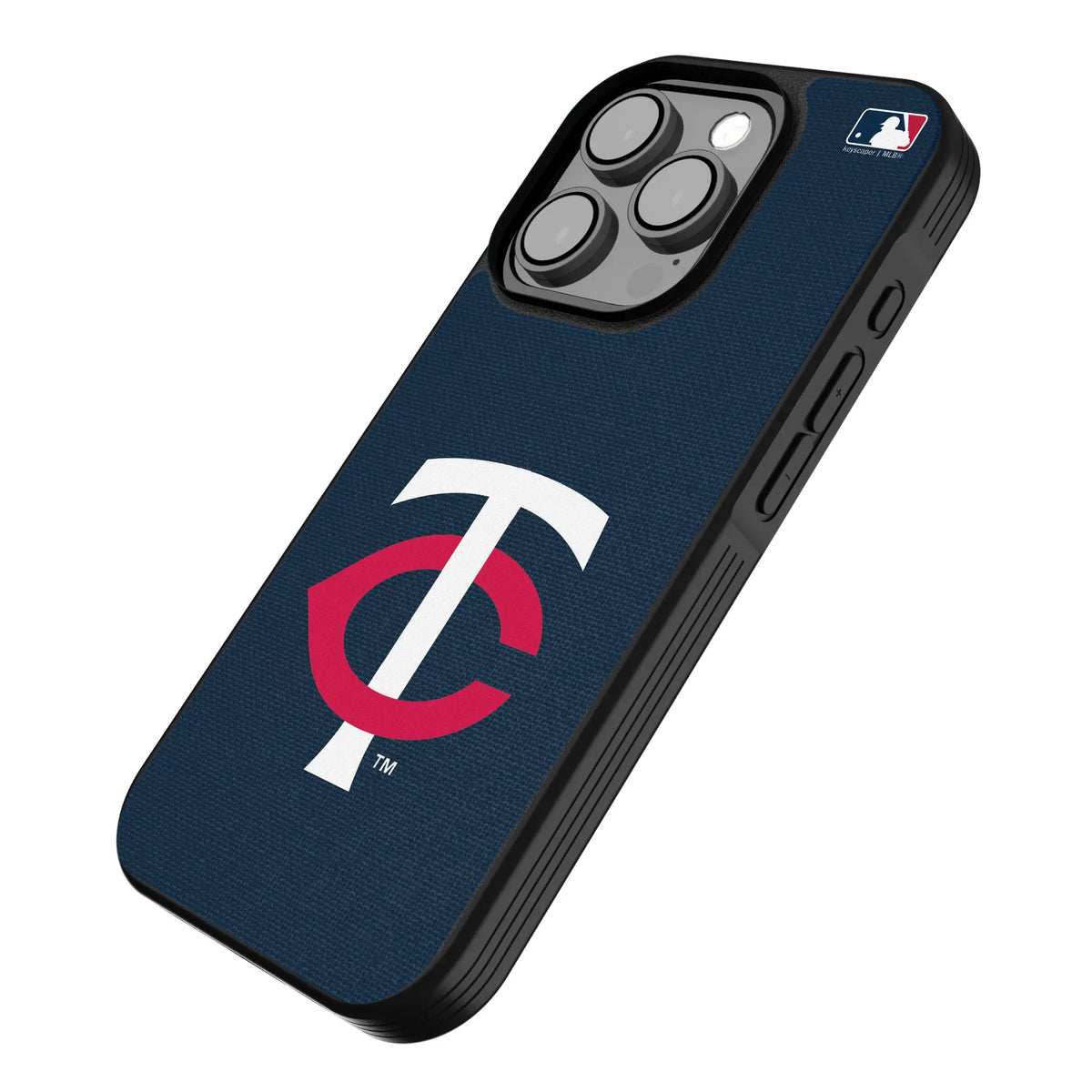 Minnesota Twins Solid iPhone Bump Phone Case for Apple iPhone - Isometric View