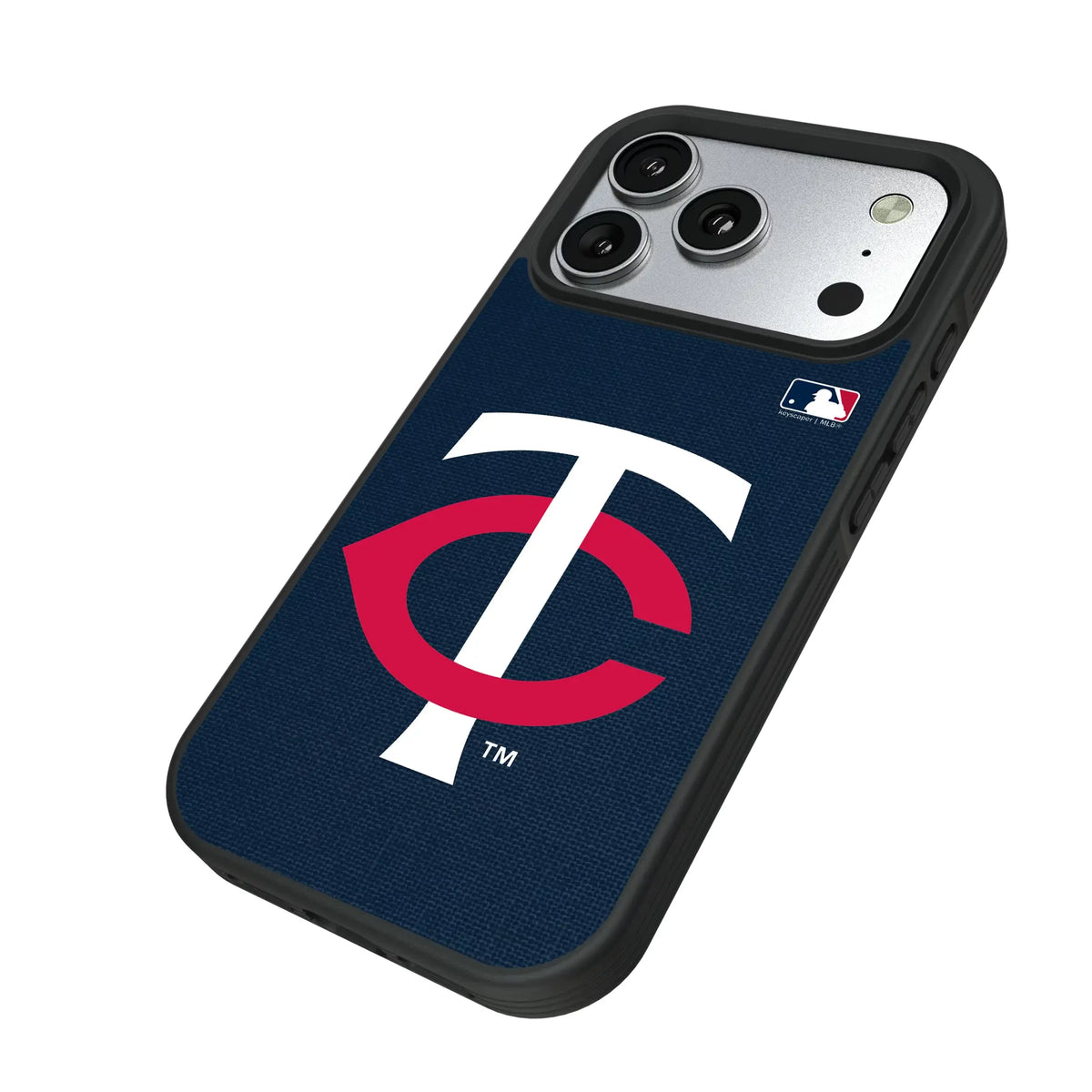 Minnesota Twins Solid iPhone Bump Phone Case for Apple iPhone - Isometric View#Device_iPhone 17 Pro